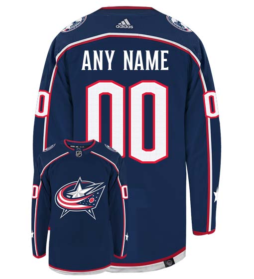 Customizable Columbus Blue Jackets Adidas Primegreen Authentic NHL Hockey Jersey - vstockx