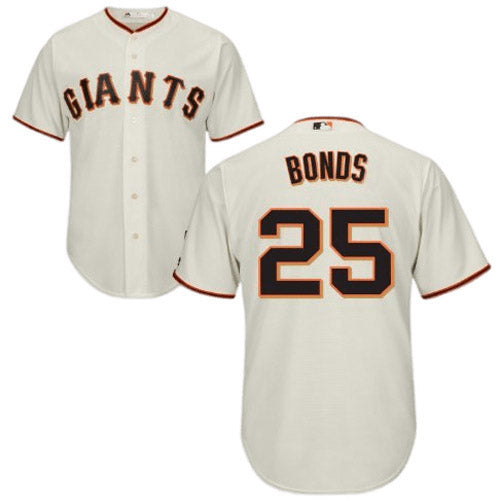 Men's San Francisco Giants Barry Bonds Replica Home Jersey - White - vstockx