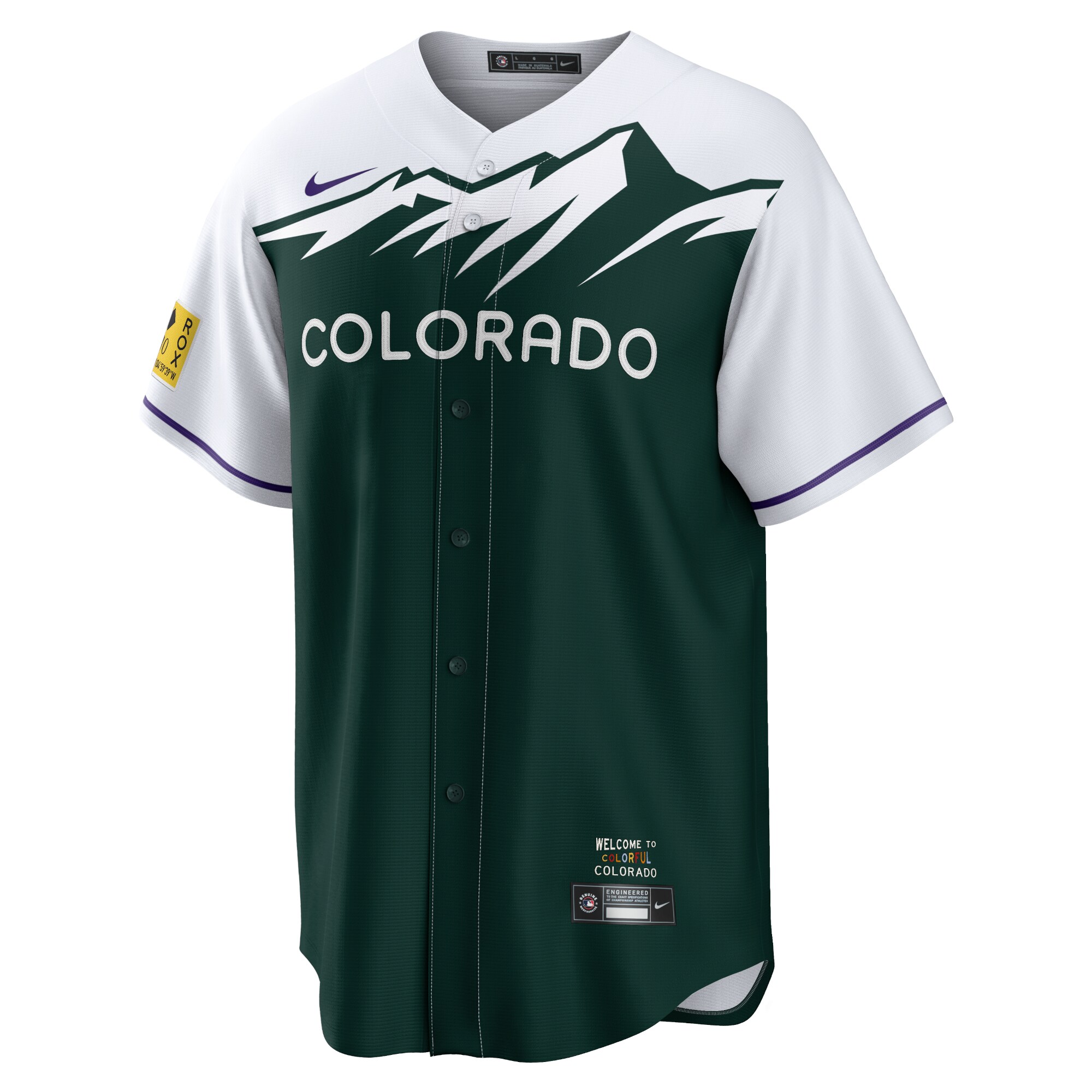 Ryan McMahon Colorado Rockies Nike City Connect Replica Player Jersey - White/Forest Green - vstockx