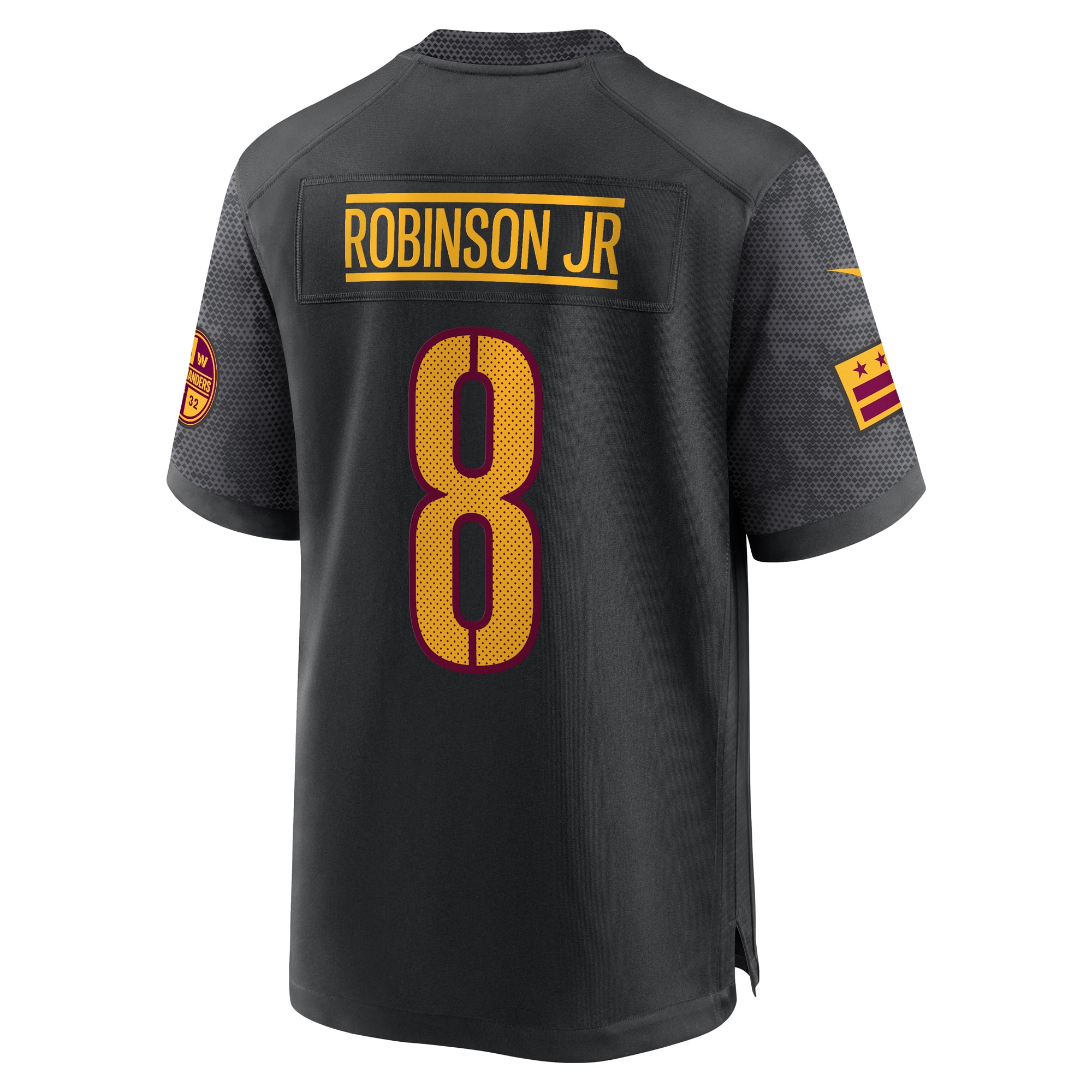 Brian Robinson Jr. Washington Commanders Nike Alternate Game Jersey - Black - vstockx
