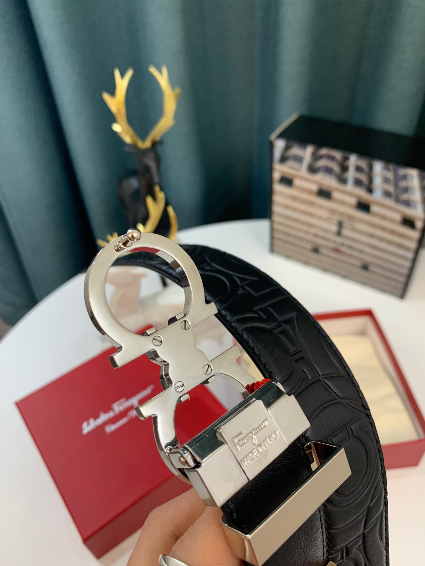 Streetwear Belt Ferragamo 319191 size:3.5cm - vstockx