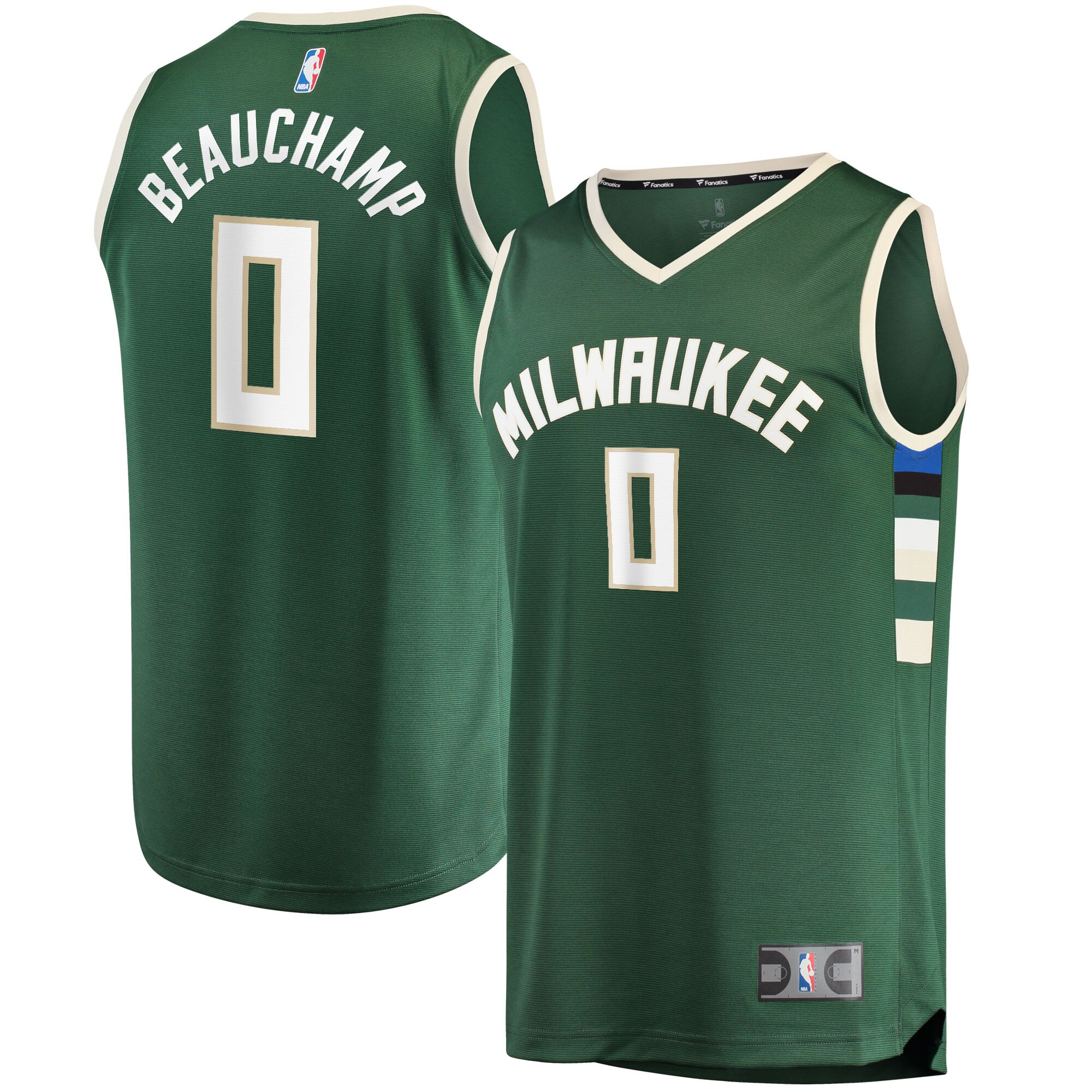 MarJon Beauchamp Milwaukee Bucks Fanatics Branded 2022 NBA Draft First Round Pick Fast Break Replica Player Jersey - Icon Edition - Hunter Green - vstockx