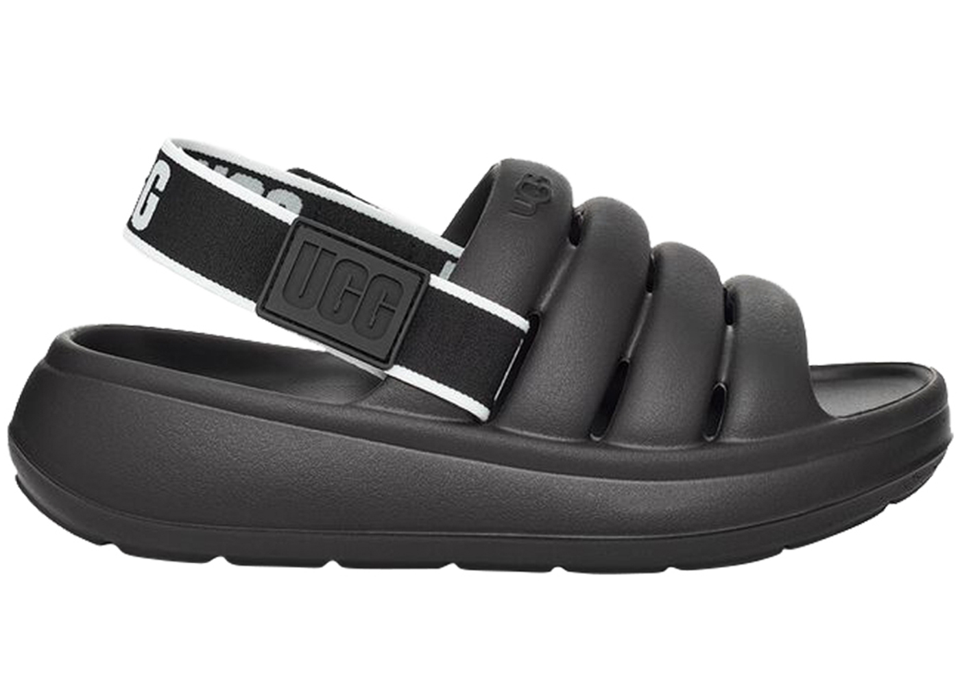 UGG Sport Yeah Slide Black (Kids) - vstockx