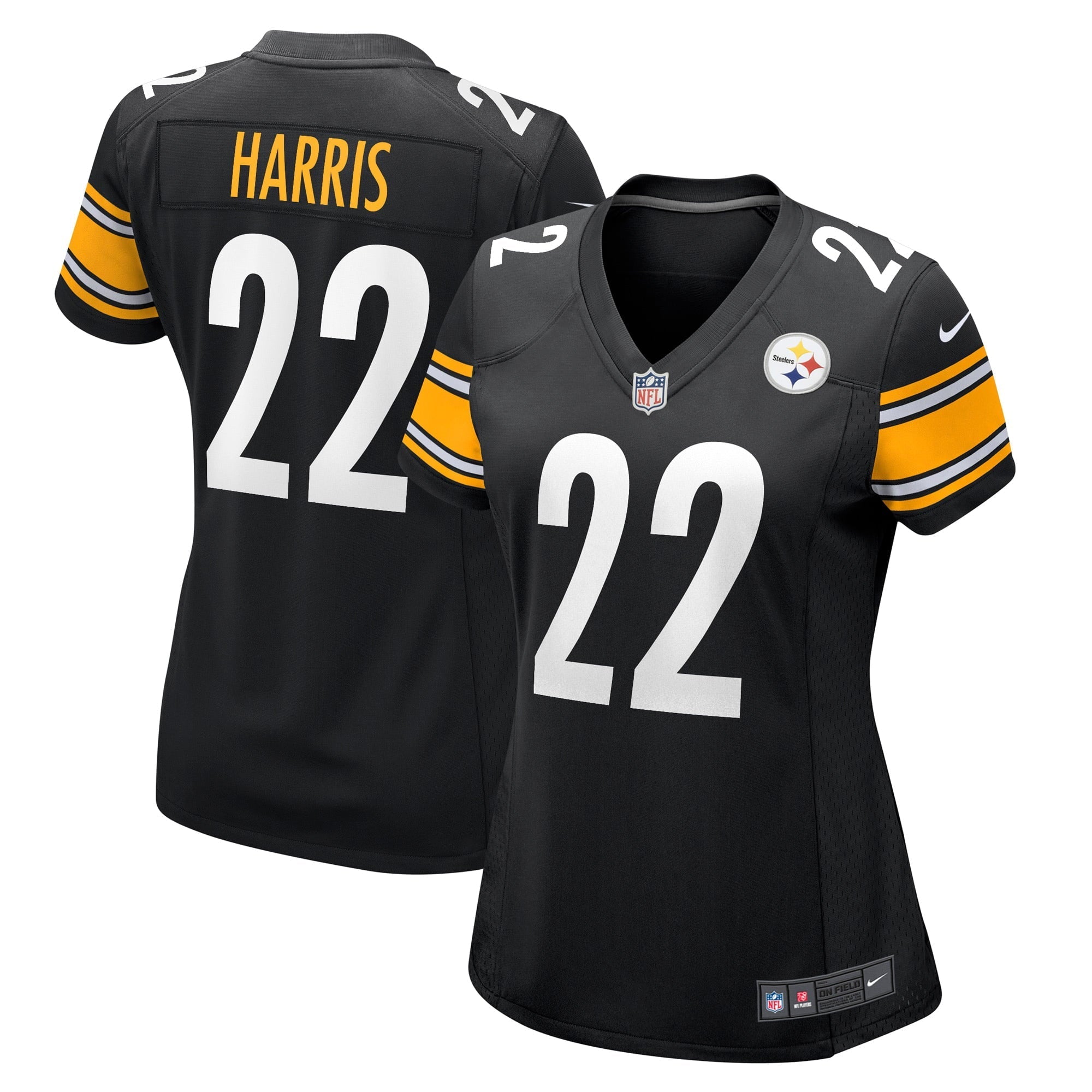 Women's Nike Najee Harris Black Pittsburgh Steelers Game Jersey - vstockx