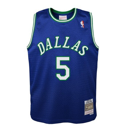 Youth Jason Kidd Dallas Mavericks Mitchell & Ness Blue 1994-95 Hardwood Classics Swingman Jersey - vstockx