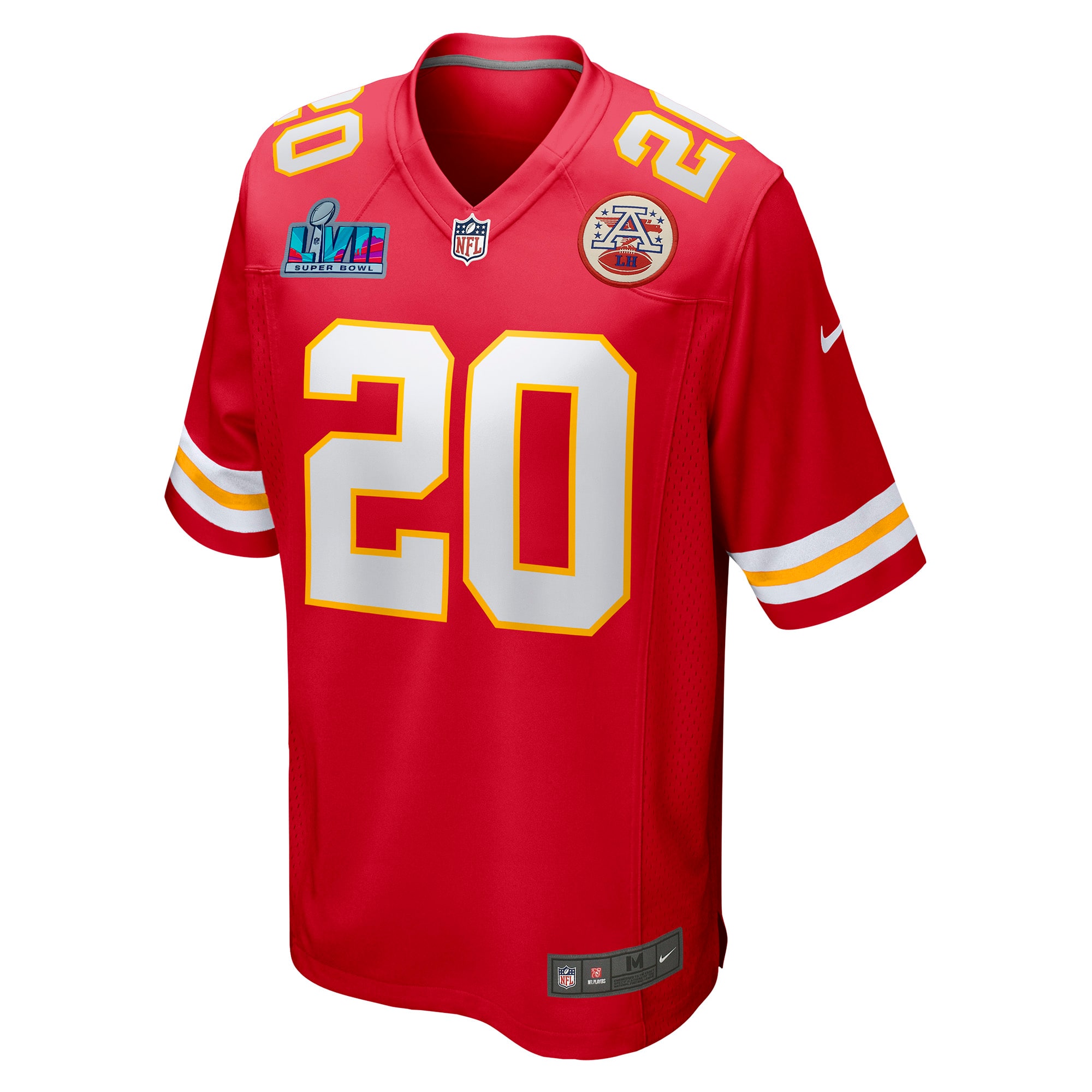 Justin Reid Kansas City Chiefs Nike Super Bowl LVII Patch Game Jersey - Red - vstockx