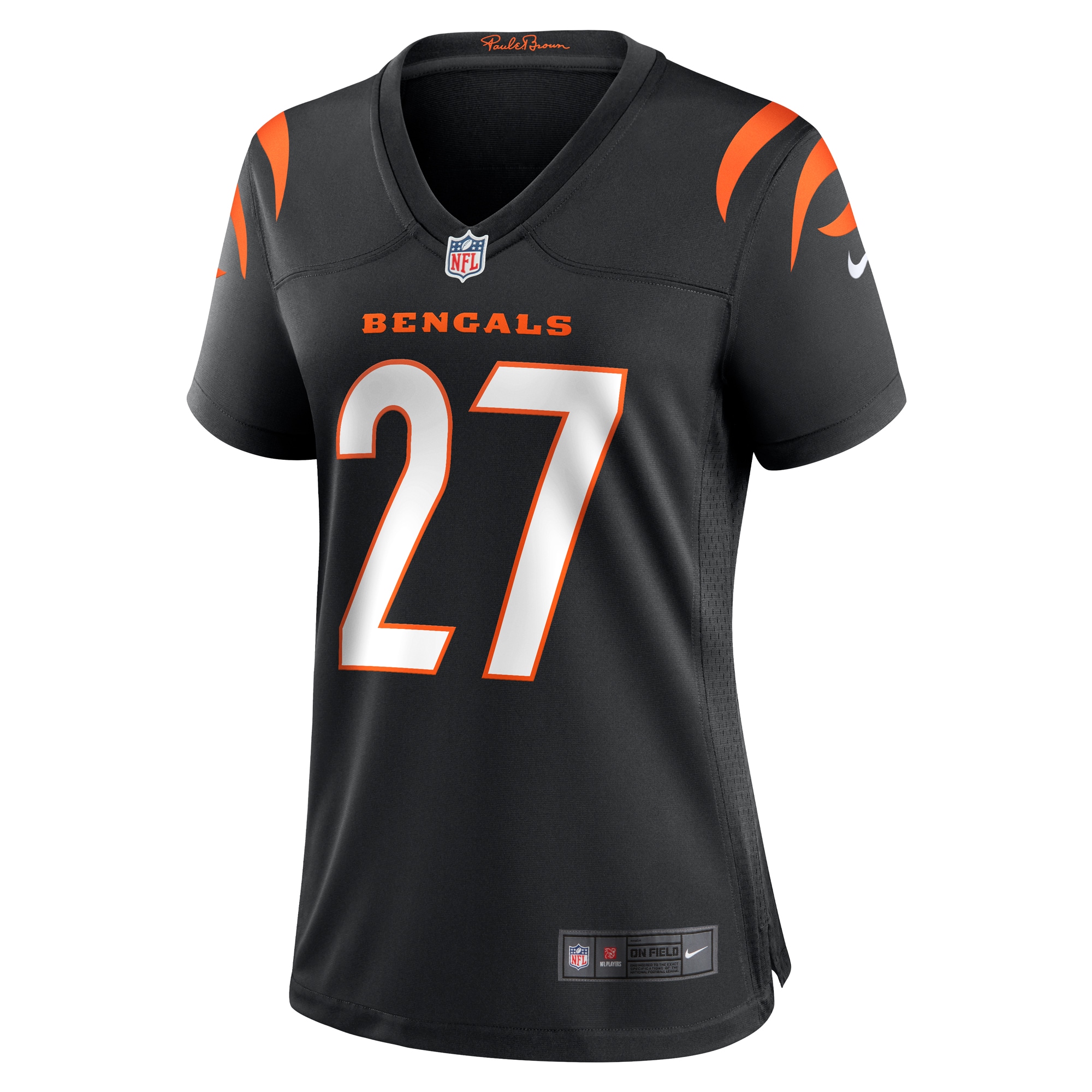 Jordans Battle Cincinnati Bengals Nike Women's Team Game Jersey - Black - vstockx