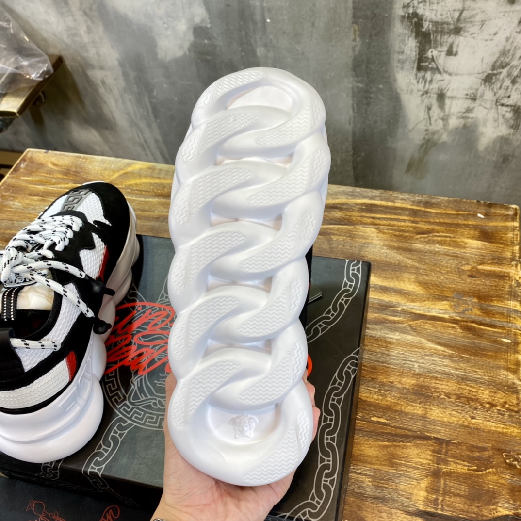 Versace Chain Reaction 2 Black Red - vstockx