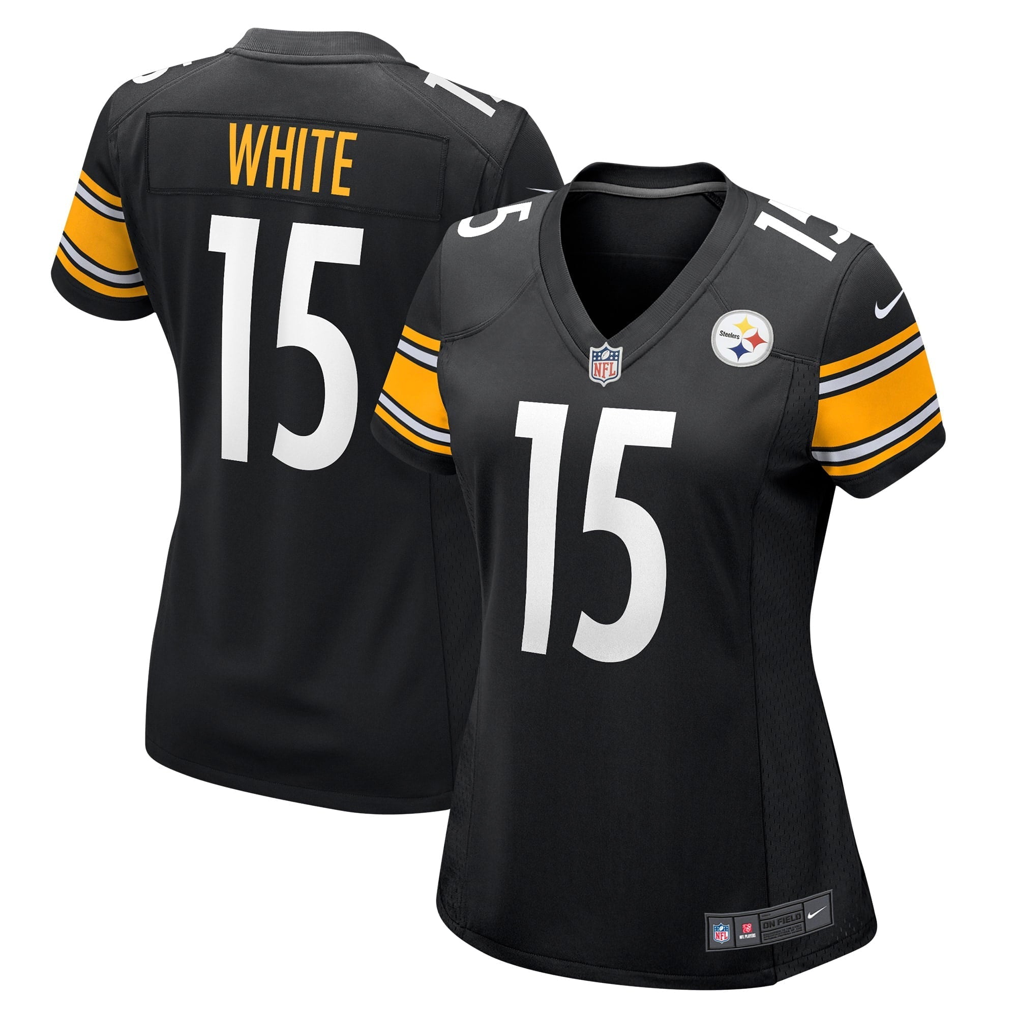 Women's Nike Cody White Black Pittsburgh Steelers Game Jersey - vstockx