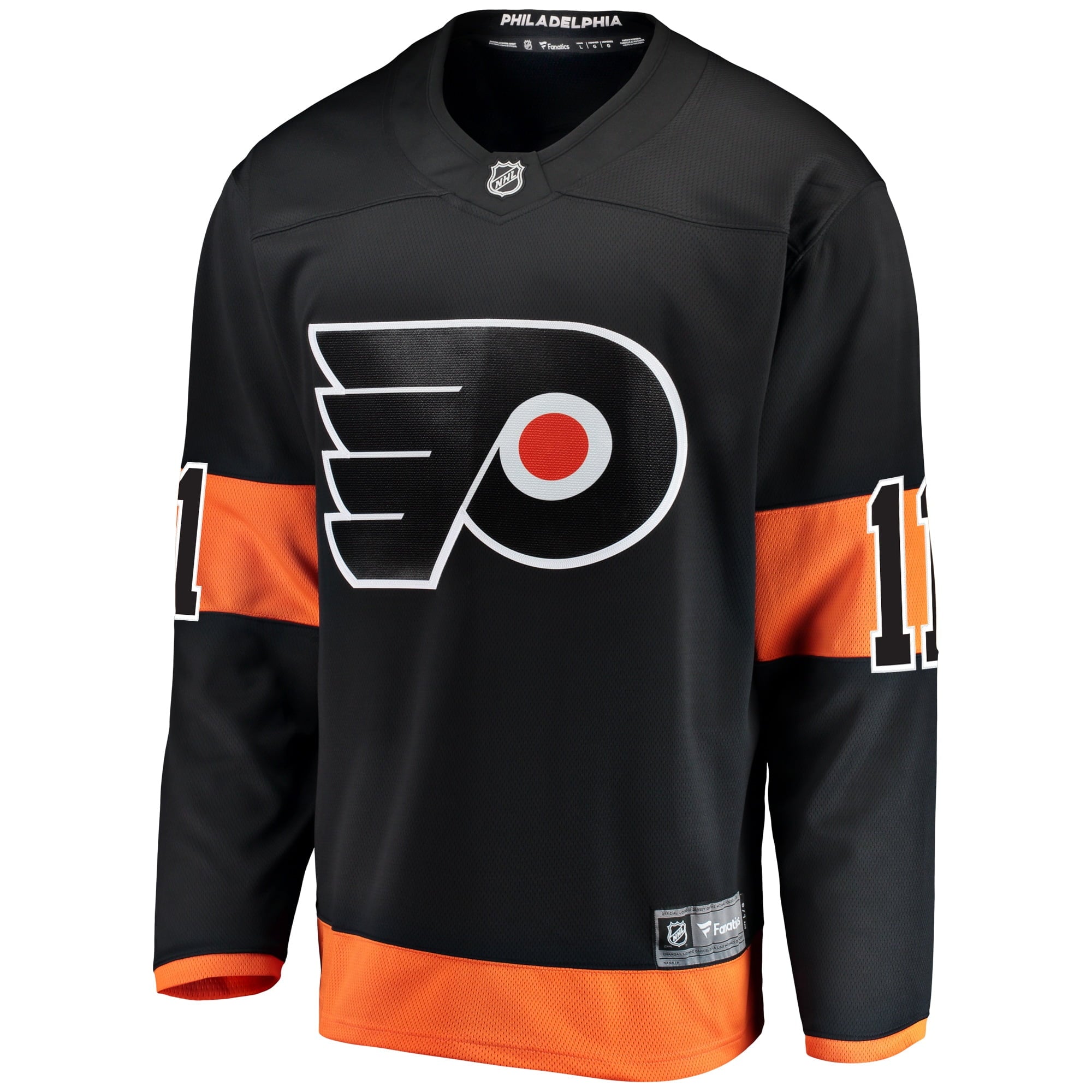 Men's Fanatics Branded Travis Konecny Black Philadelphia Flyers Alternate Breakaway Player Jersey - vstockx