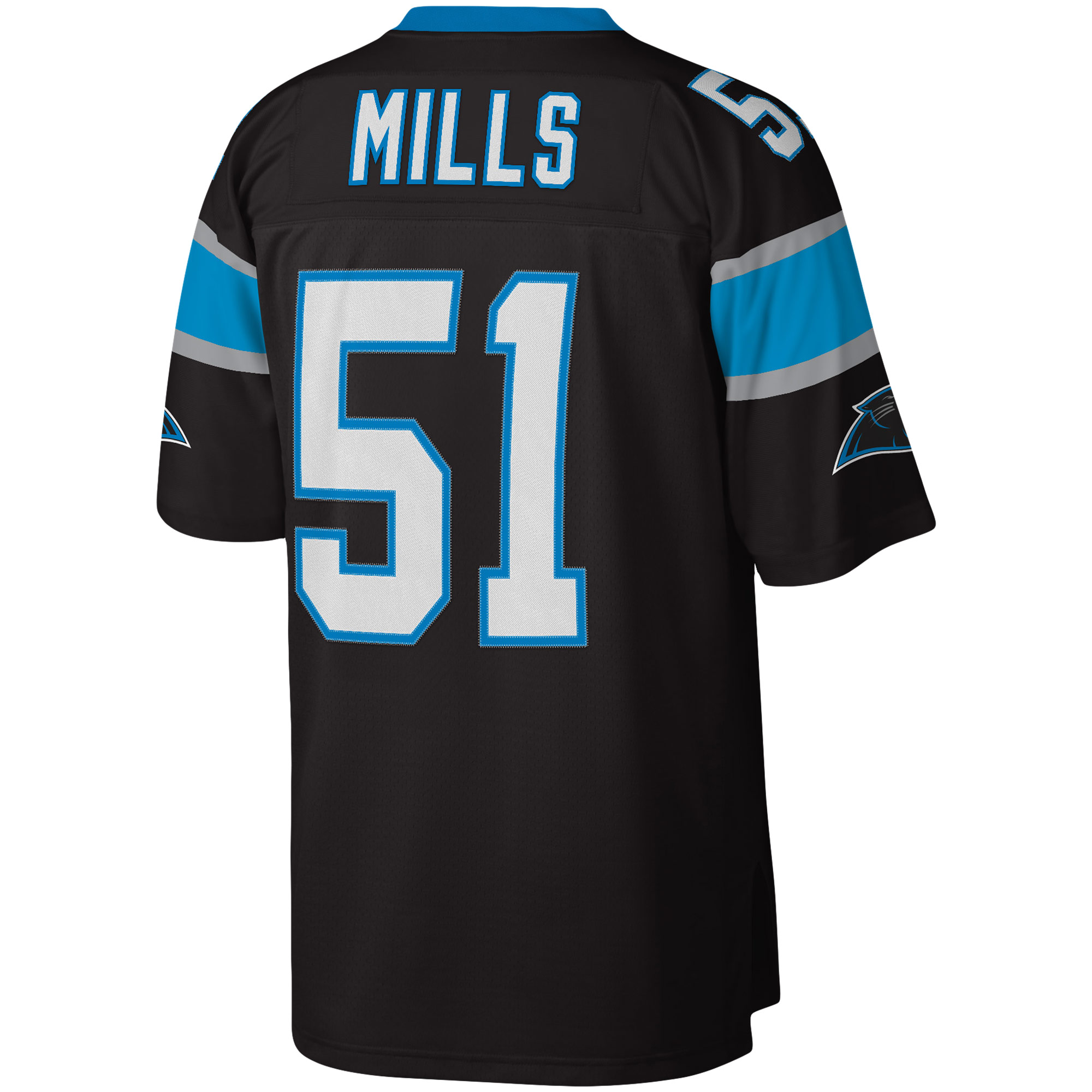 Sam Mills Carolina Panthers Mitchell & Ness Legacy Replica Jersey - Black - vstockx