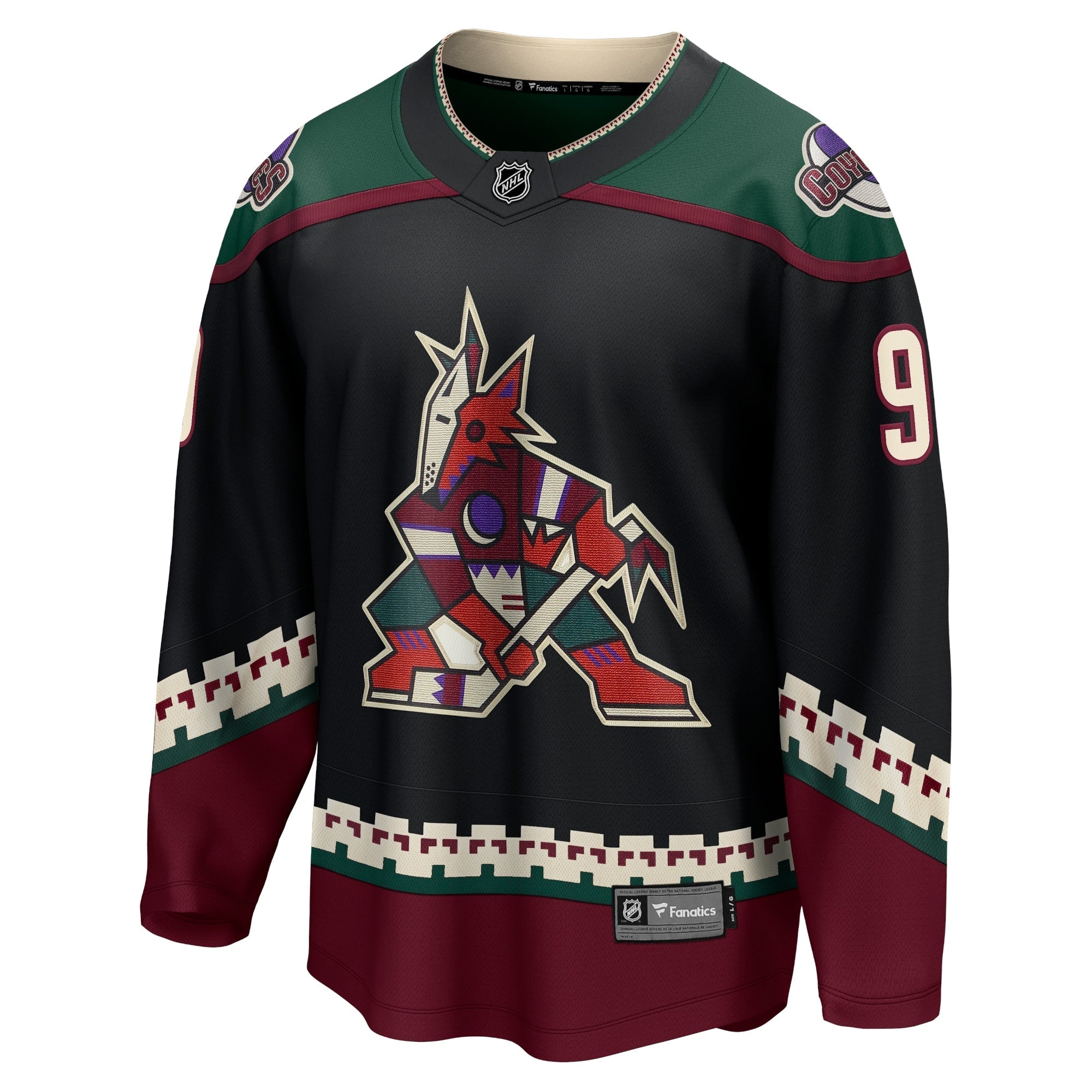 Men's Fanatics Branded Clayton Keller Black Arizona Coyotes Home Premier Breakaway Player Jersey - vstockx