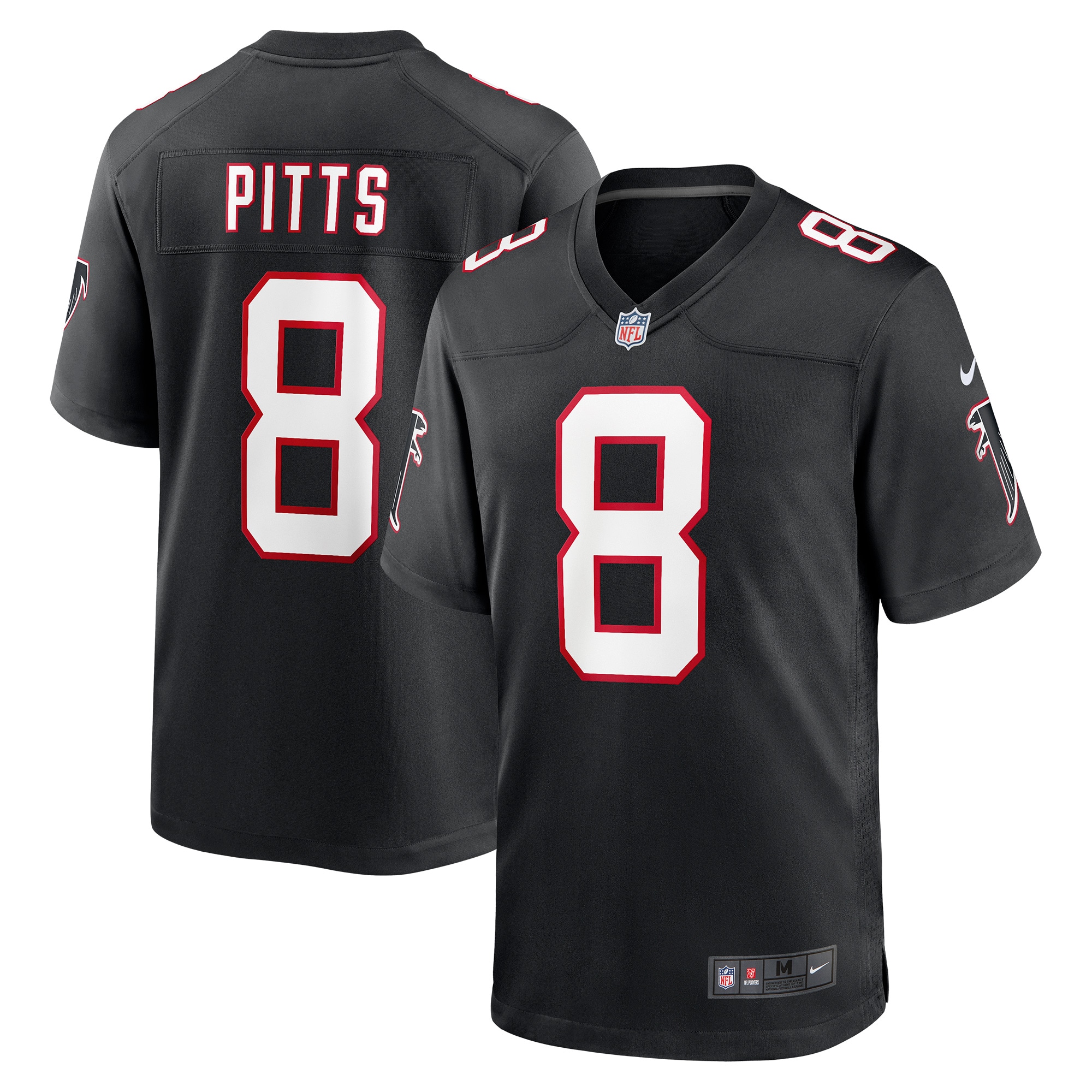 Kyle Pitts Atlanta Falcons Nike Player Game Jersey - Black - vstockx