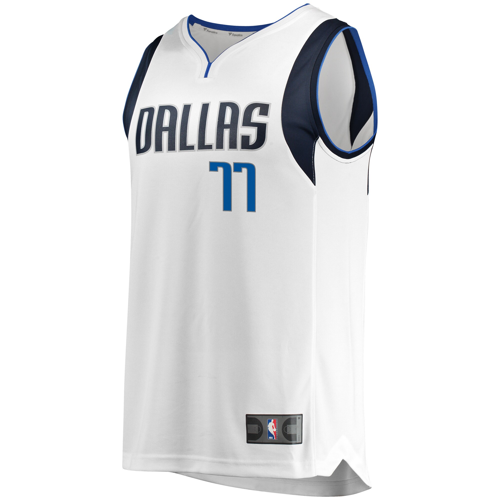 Luka Doncic Dallas Mavericks Fanatics Branded Fast Break Men's Replica Jersey - Association Edition - White - vstockx