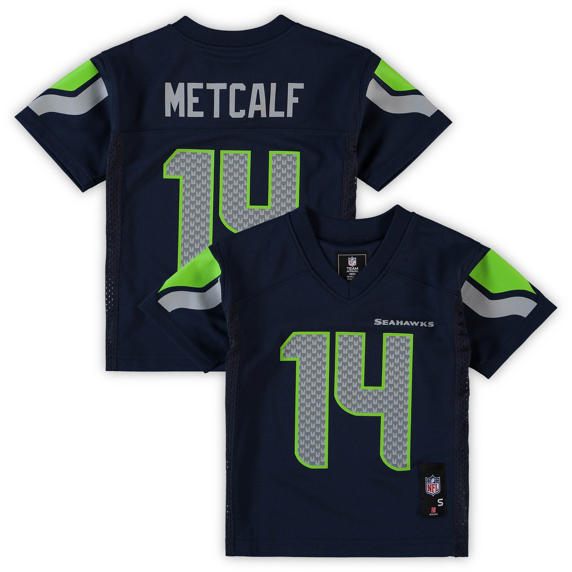 DK Metcalf Seattle Seahawks Preschool Replica Player Jersey - Navy - vstockx