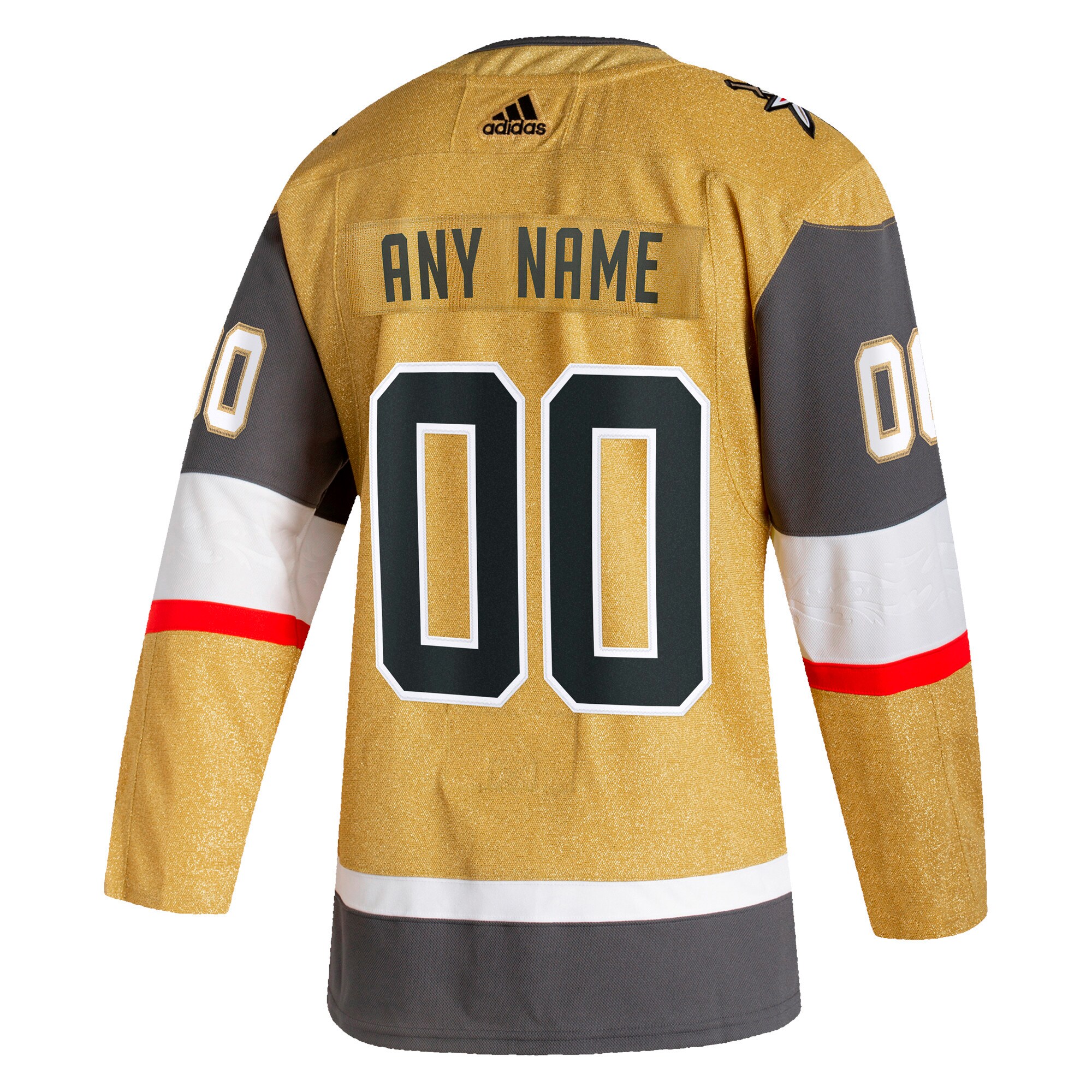 Vegas Golden Knights adidas Home Authentic Custom Jersey - Gold - vstockx