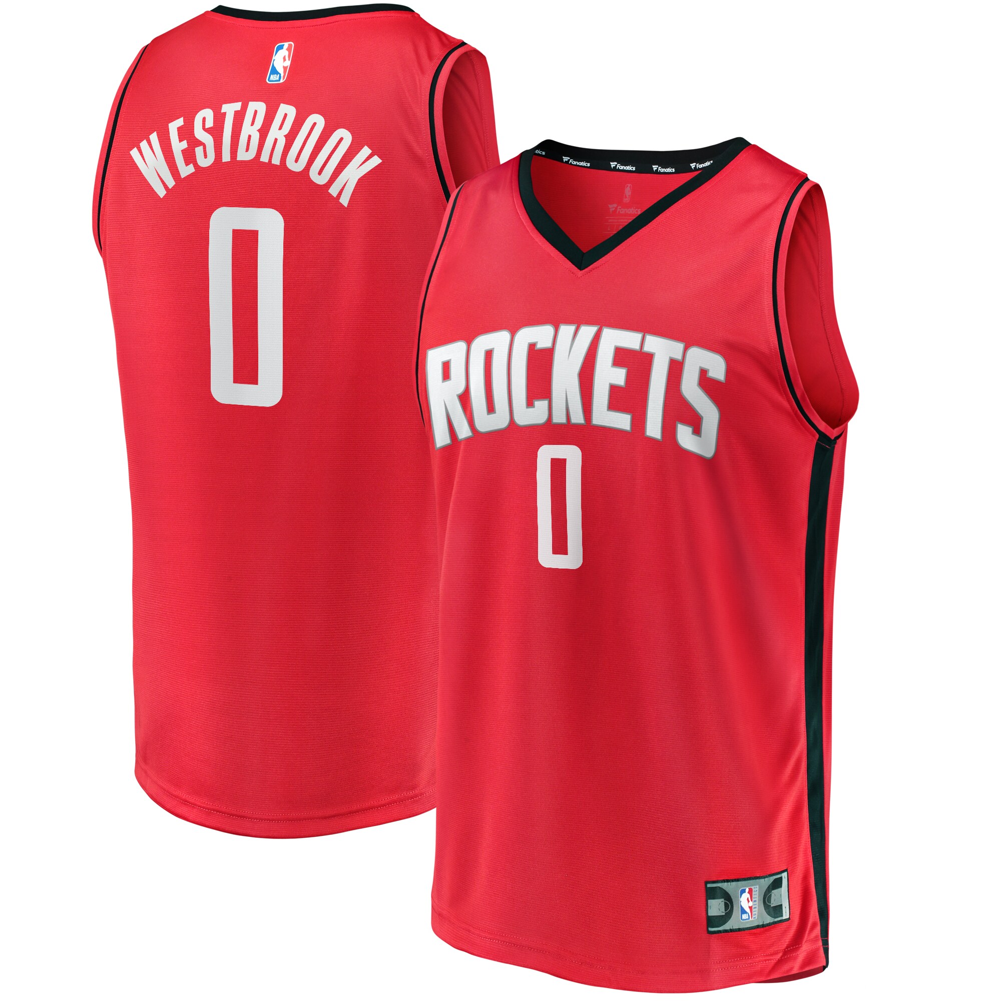 Russell Westbrook Houston Rockets Fanatics Branded Youth Fast Break Player Replica Jersey - Icon Edition - Red - vstockx