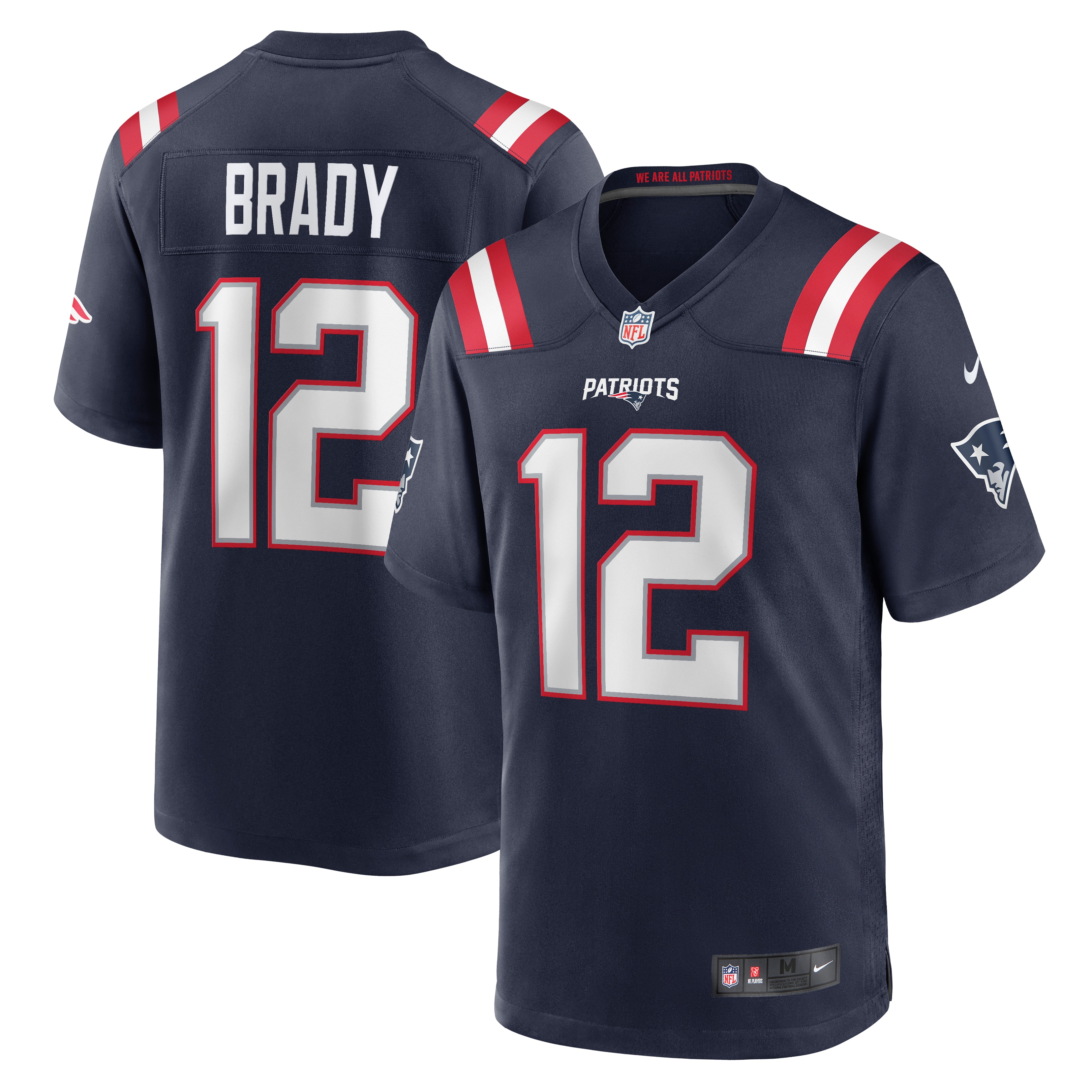 Tom Brady New England Patriots Nike Game Retired Player Jersey - Navy - vstockx