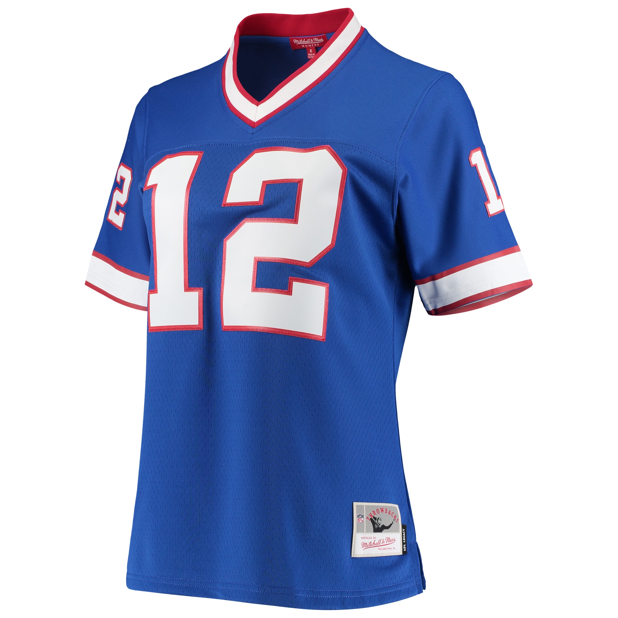 Jim Kelly Buffalo Bills Mitchell & Ness Women's 1990 Legacy Replica Jersey - Royal - vstockx