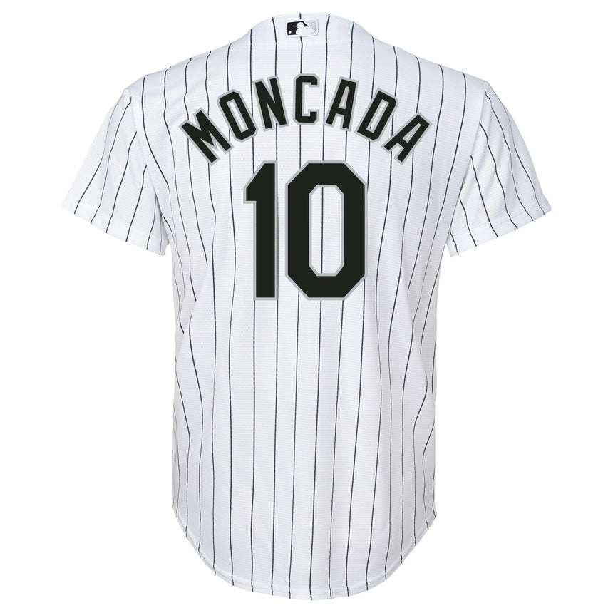 Youth Chicago White Sox Yoan Moncada White Replica Player Jersey - vstockx