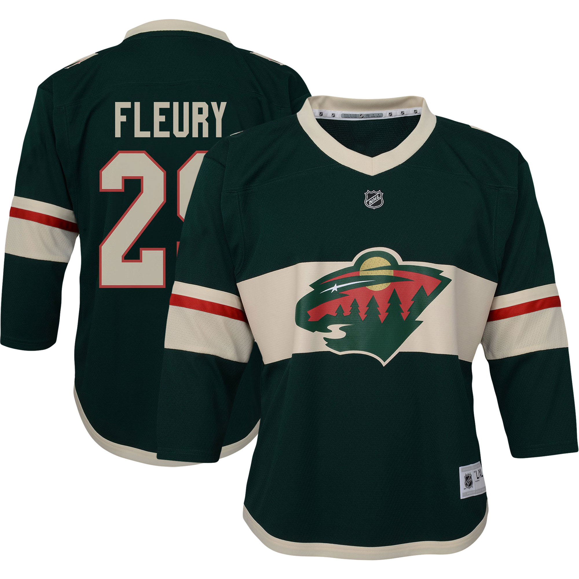Marc-Andre Fleury Minnesota Wild Preschool Replica Player Jersey - Green - vstockx