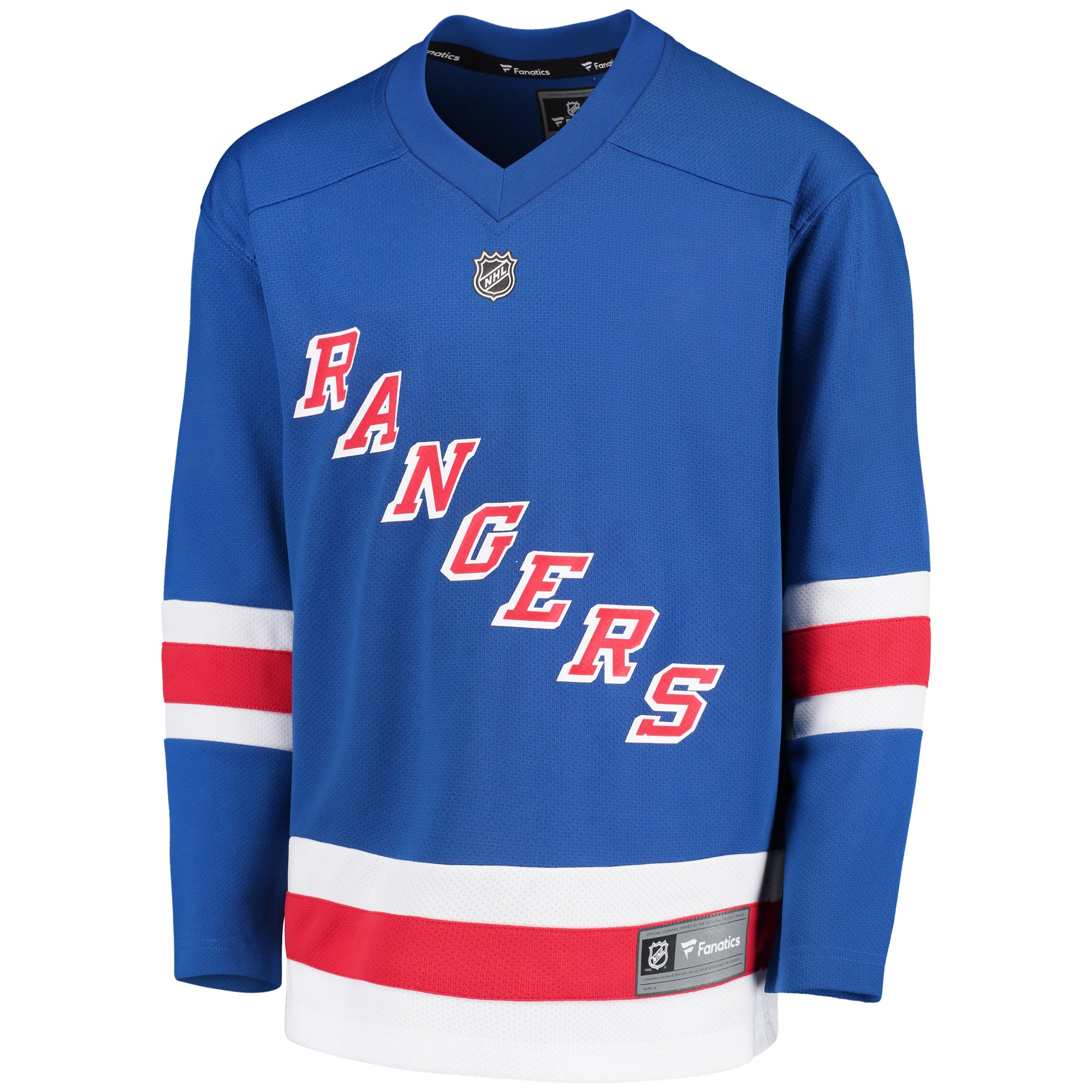 New York Rangers Fanatics Branded Youth Home Replica Blank Jersey - Royal - vstockx