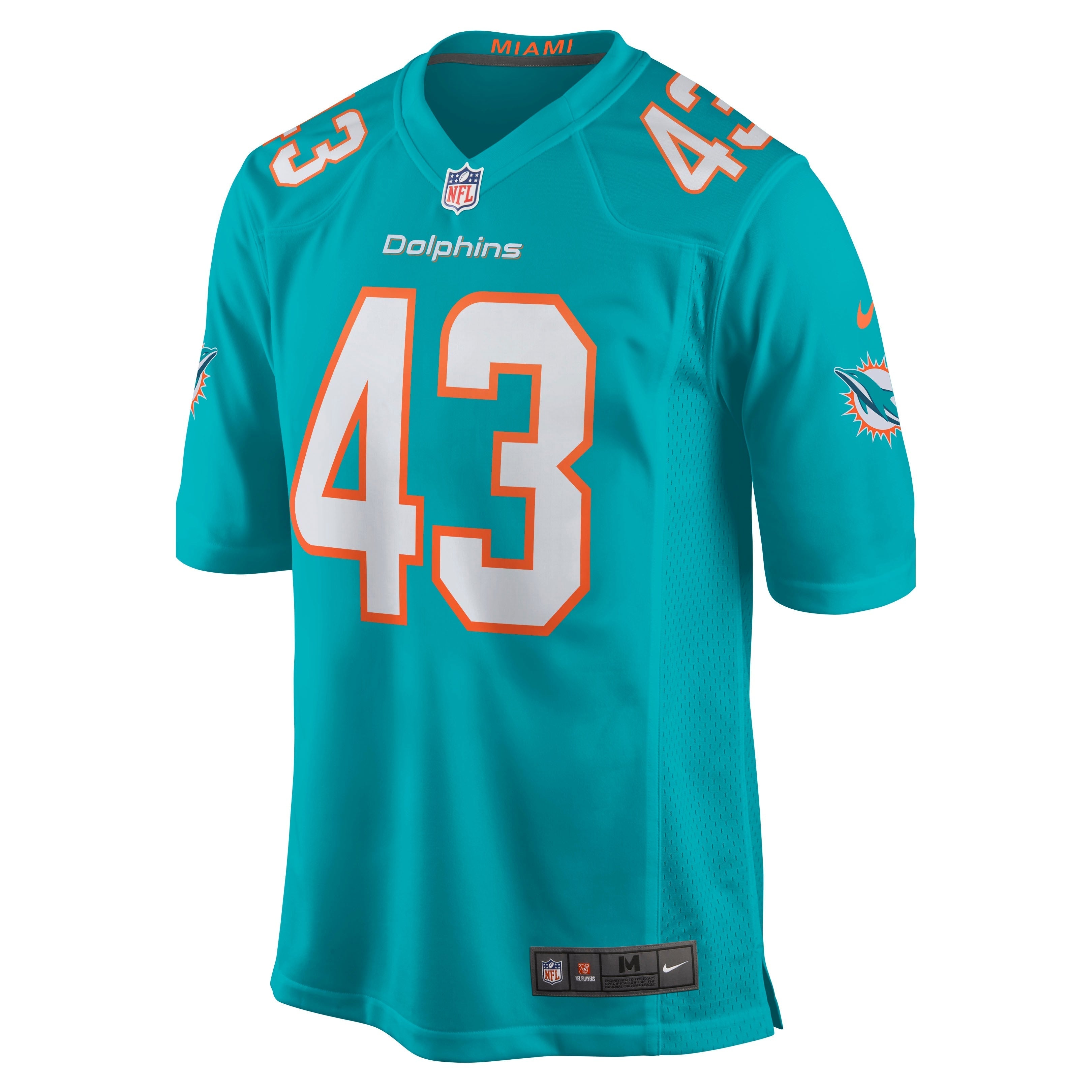 Men's Nike Andrew Van Ginkel Aqua Miami Dolphins Game Jersey - vstockx