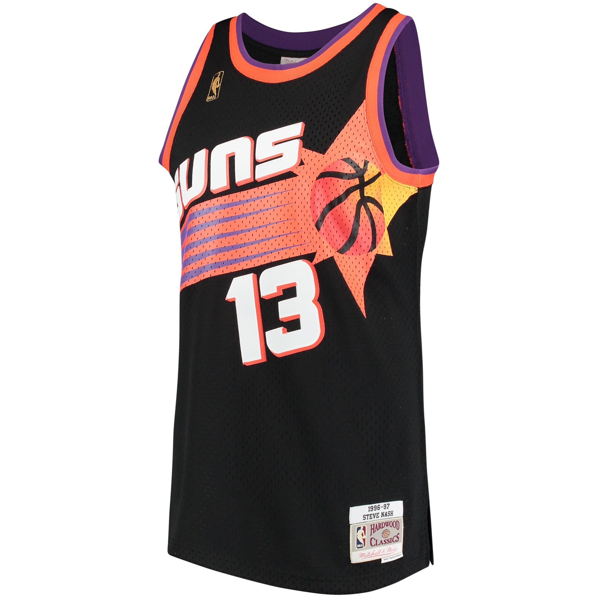 Steve Nash Phoenix Suns Mitchell & Ness Hardwood Classics Swingman Jersey - Black - vstockx