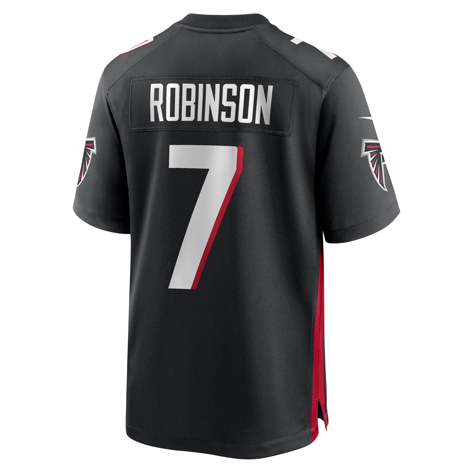 Bijan Robinson Atlanta Falcons Nike 2023 NFL Draft First Round Pick Game Jersey - Black - vstockx