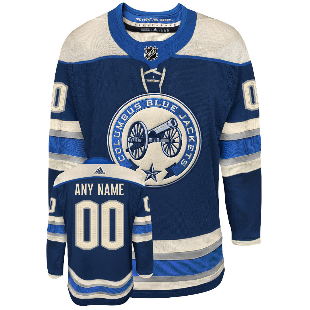 Customizable Columbus Blue Jackets Adidas Primegreen Authentic NHL Hockey Jersey - vstockx
