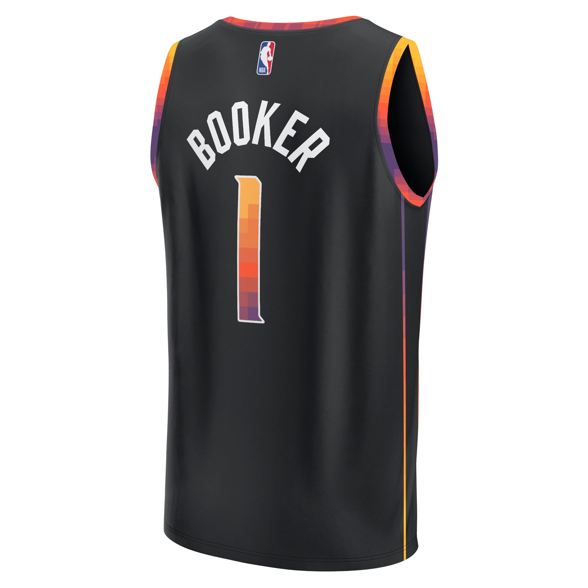 Devin Booker Phoenix Suns Fanatics Branded Youth Fast Break Player Jersey - Statement Edition - Black - vstockx