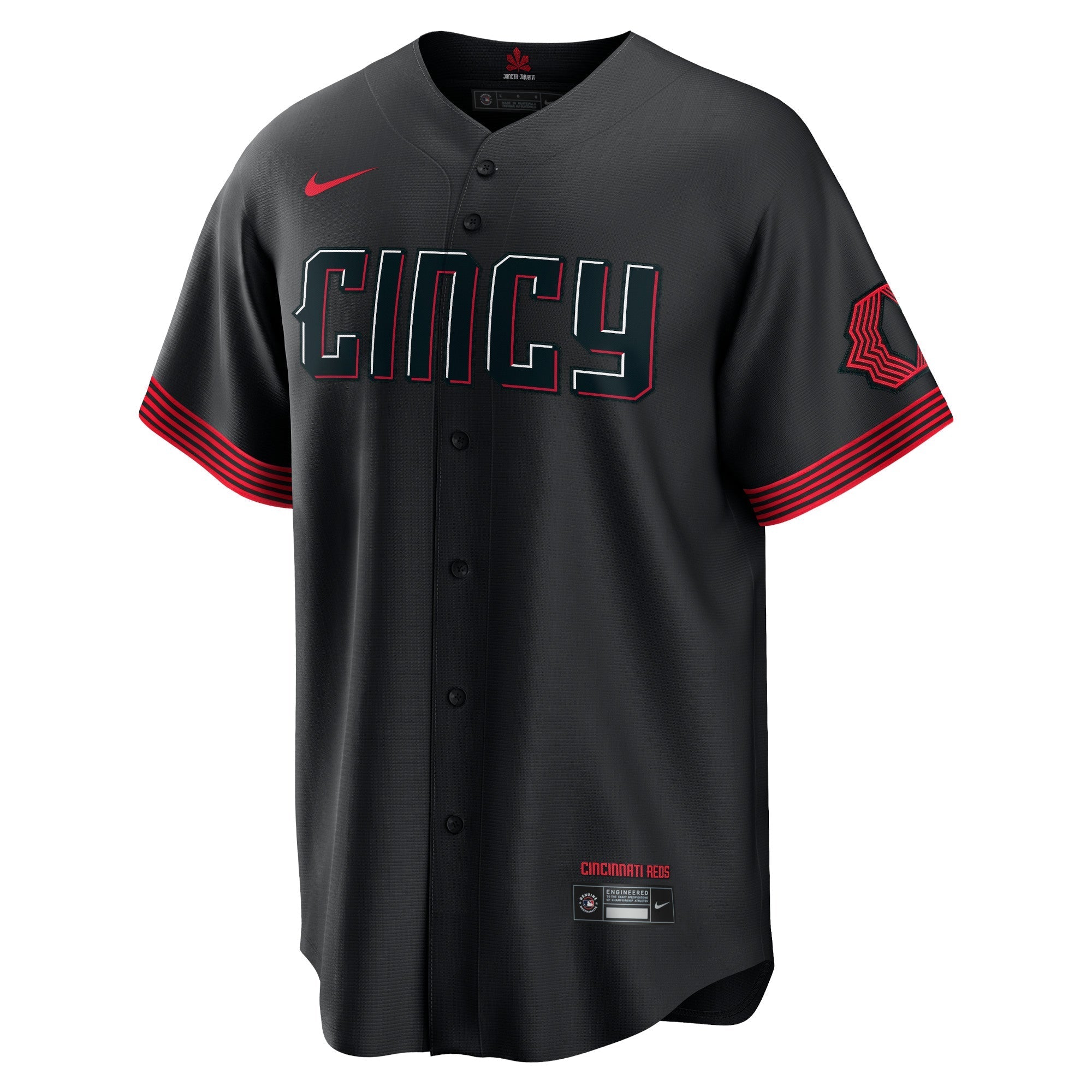 Men's Nike Ken Griffey Jr. Black Cincinnati Reds 2023 City Connect Replica Player Jersey - vstockx