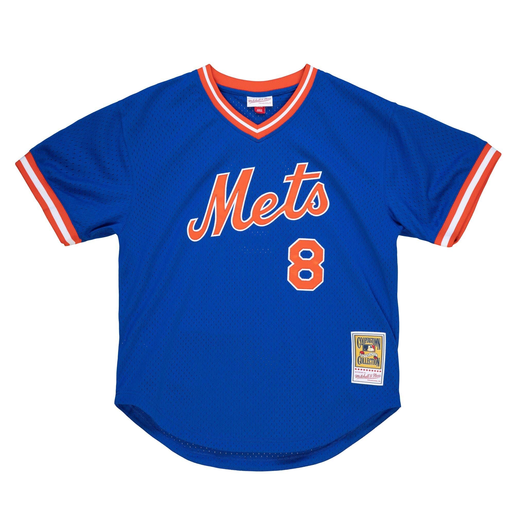 Authentic Gary Carter New York Mets 1986 BP Pullover Jersey - vstockx