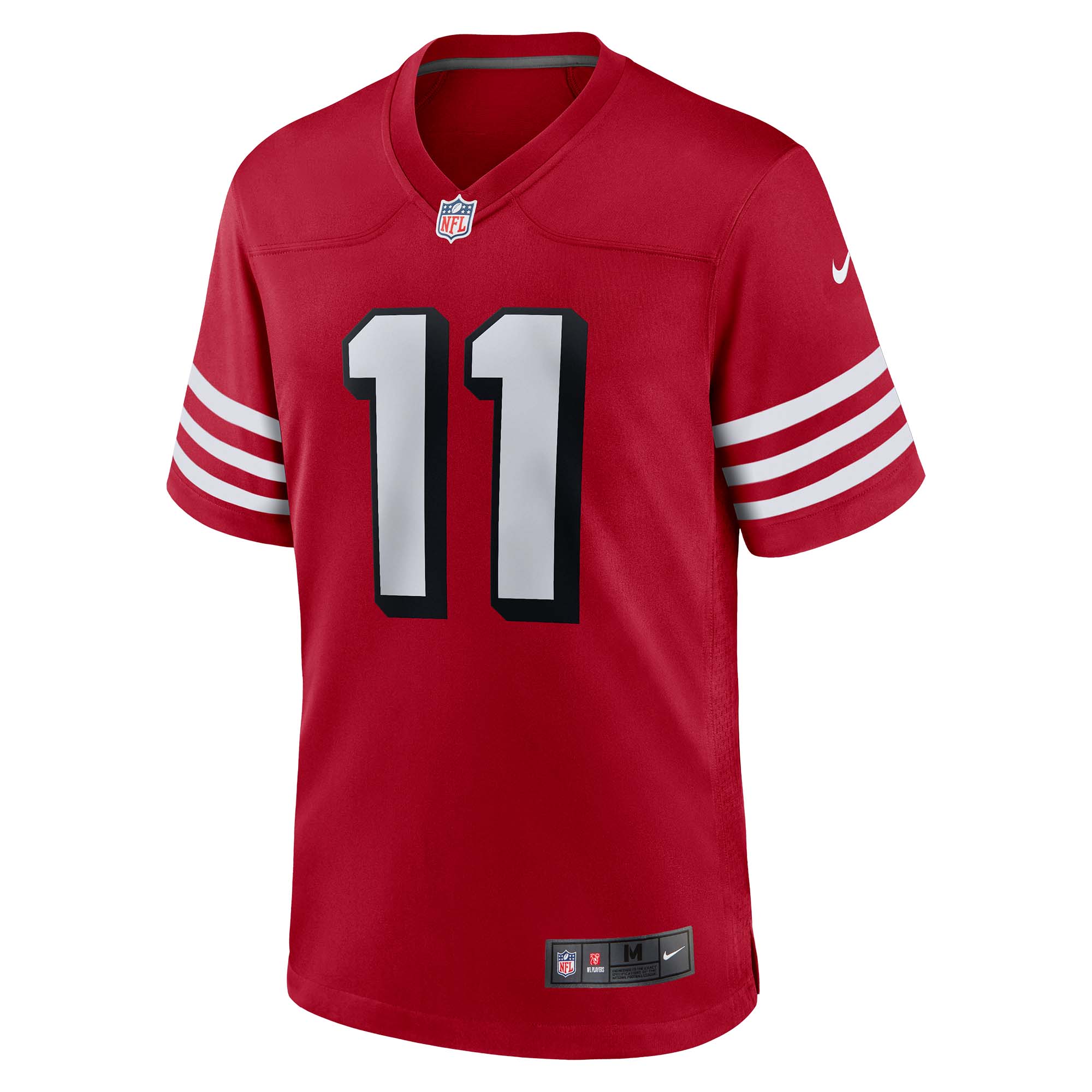 Men's Nike Brandon Aiyuk Scarlet San Francisco 49ers Alternate Game Jersey - vstockx