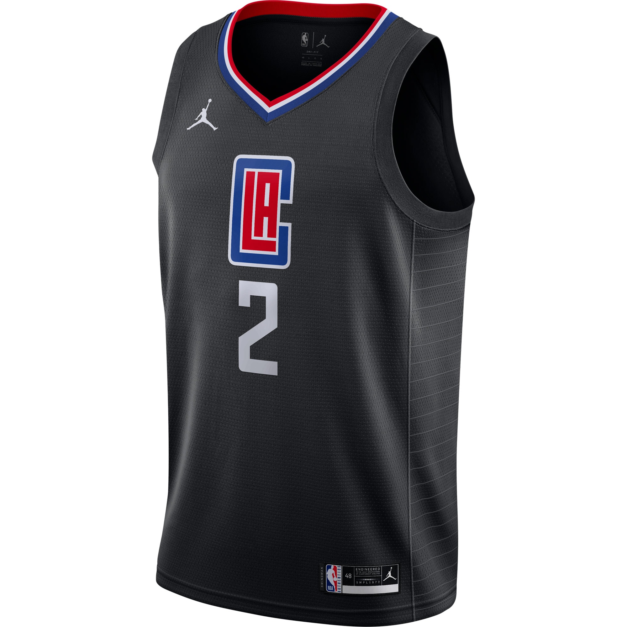 Kawhi Leonard LA Clippers Jordans Brand 2020/21 Swingman Jersey - Statement Edition - Black - vstockx