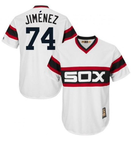 Youth Eloy Jimenez Chicago White Sox Majestic White 1983 Alternate Cool Base Replica Jersey - vstockx