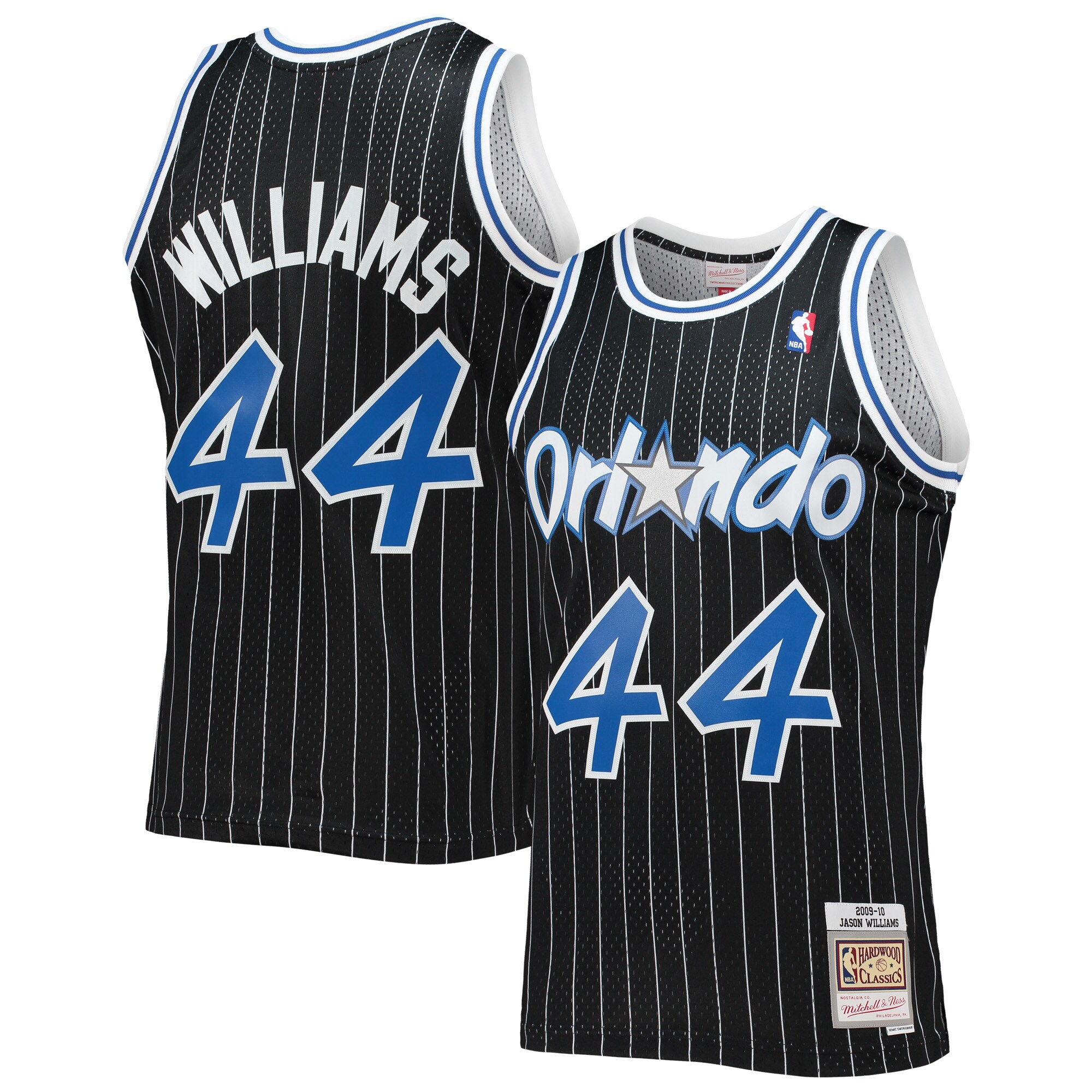 Jason Williams Orlando Magic Mitchell & Ness 2001/02 Hardwood Classics Swingman Jersey - Black - vstockx