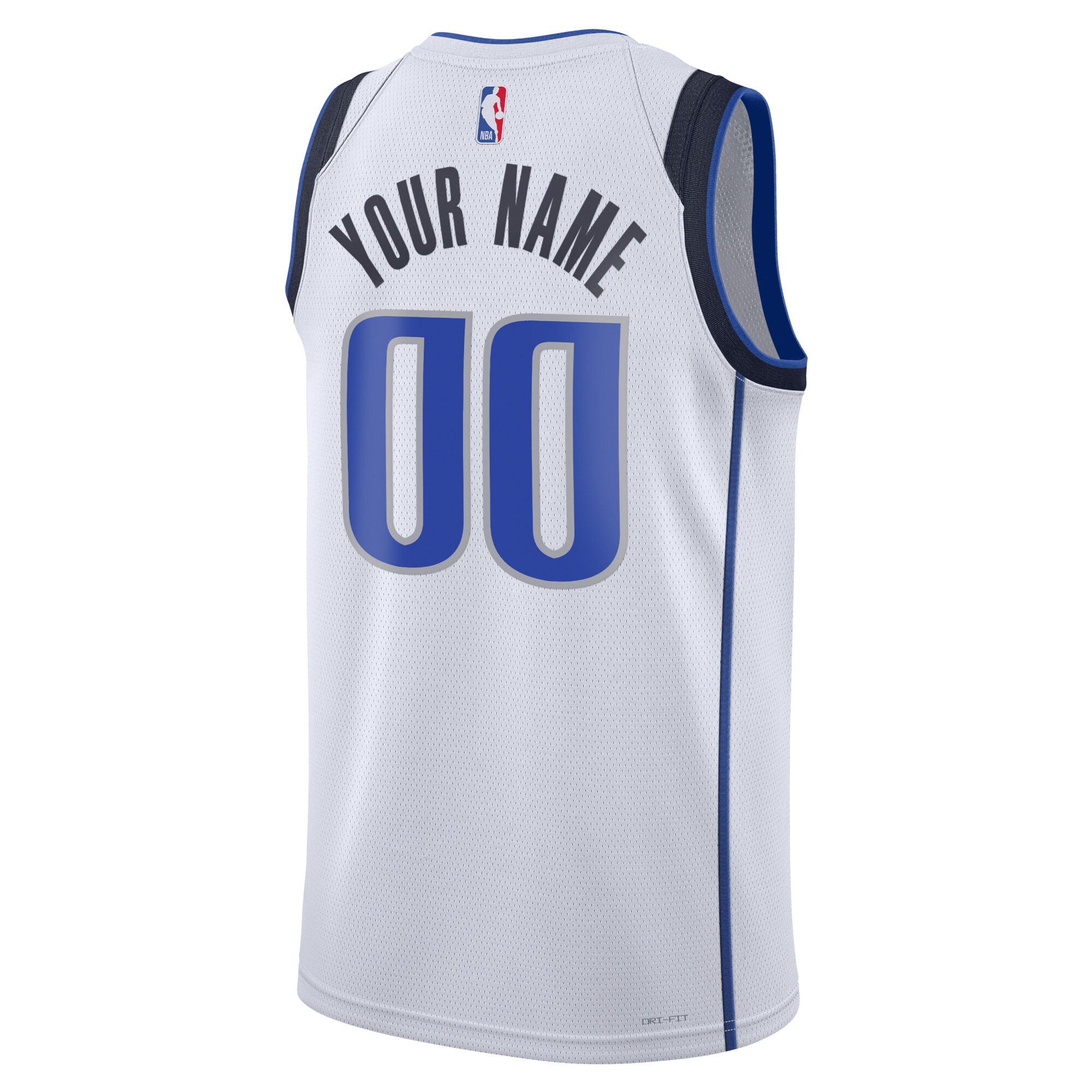 Dallas Mavericks Nike Unisex Swingman Custom Jersey White - Icon Edition - vstockx