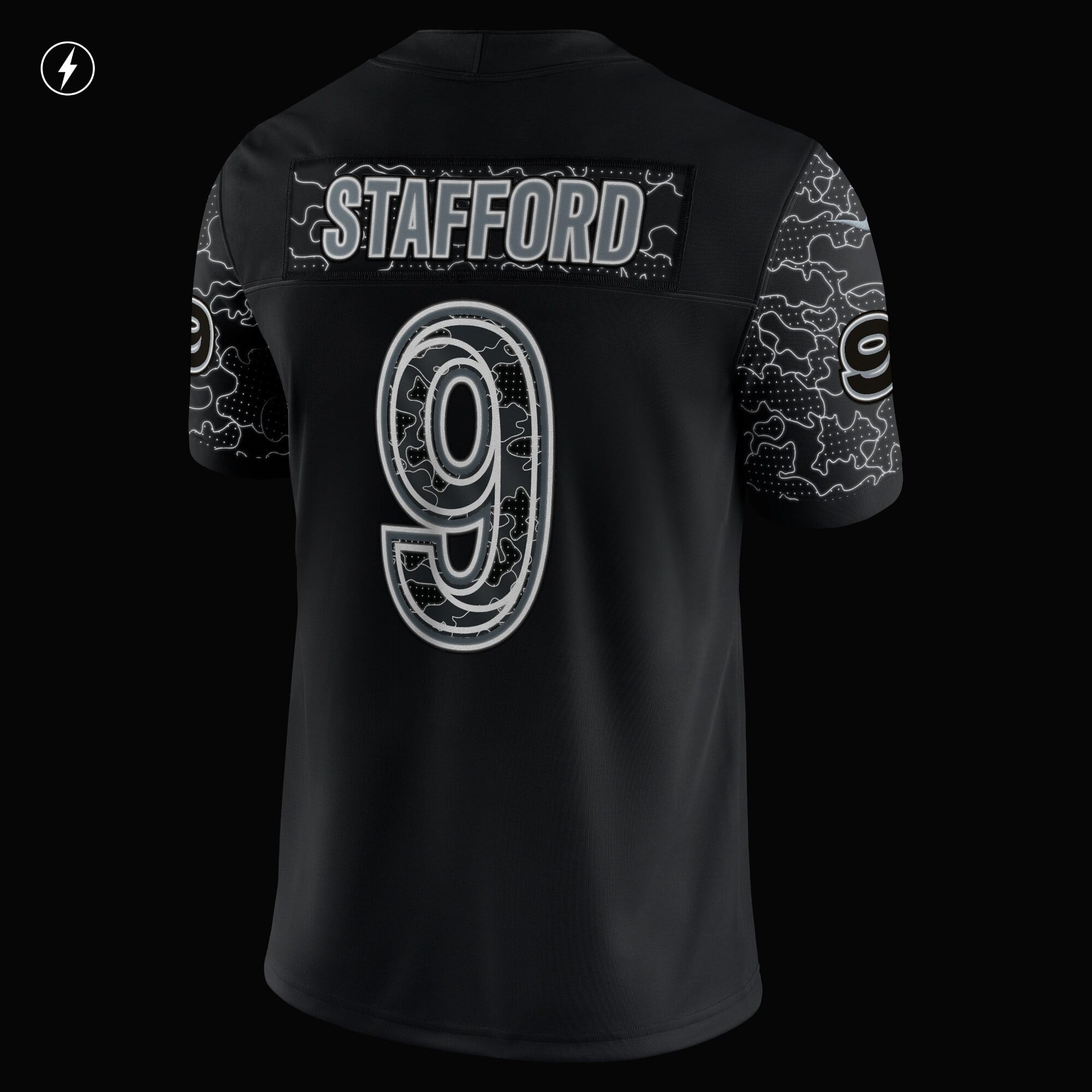 Men's Nike Matthew Stafford Black Los Angeles Rams RFLCTV Limited Jersey - vstockx
