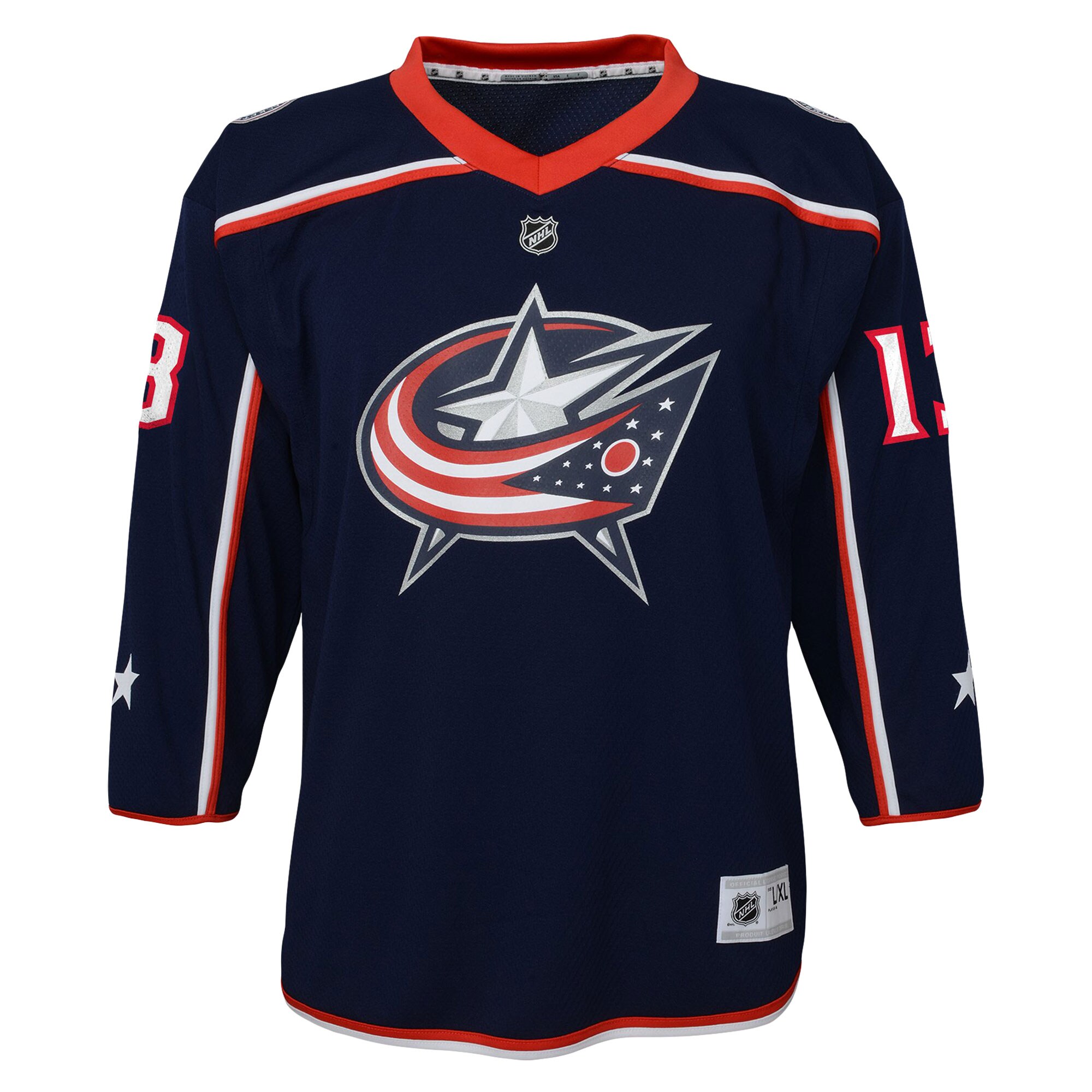 Johnny Gaudreau Columbus Blue Jackets Youth Replica Player Jersey - Navy - vstockx
