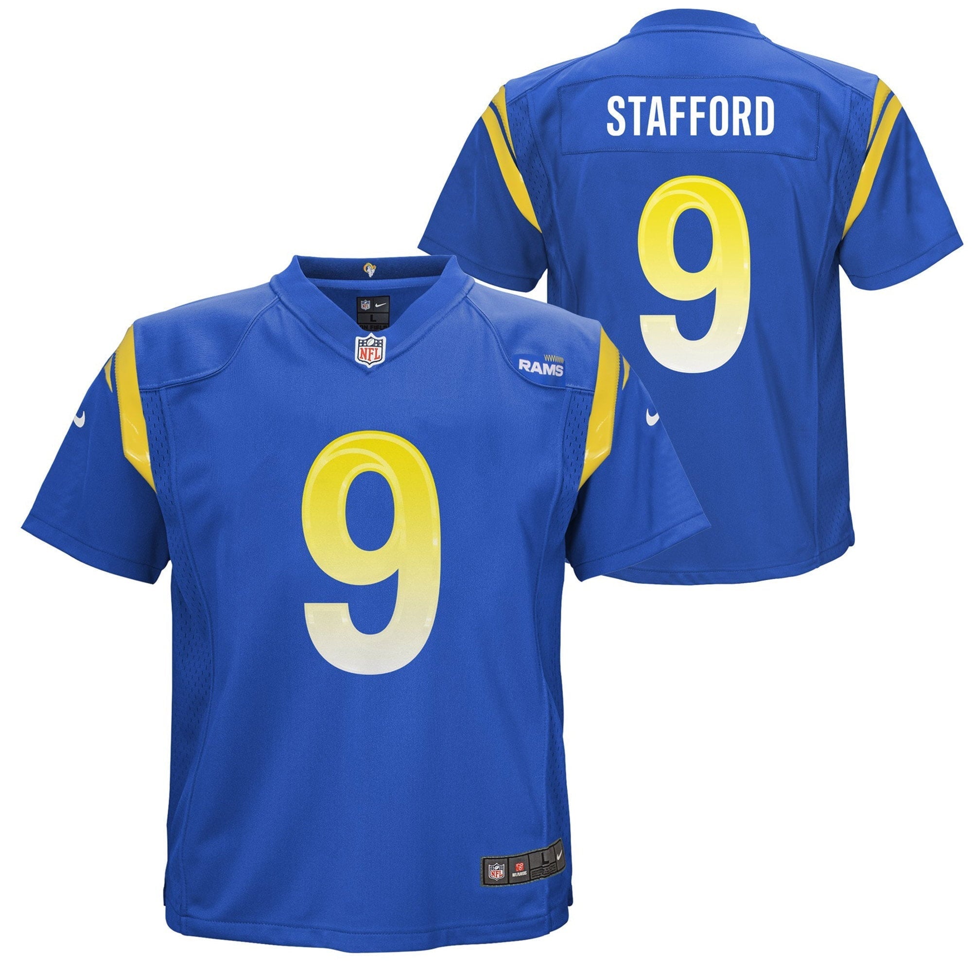 Preschool Nike Matthew Stafford Royal Los Angeles Rams Game Jersey - vstockx