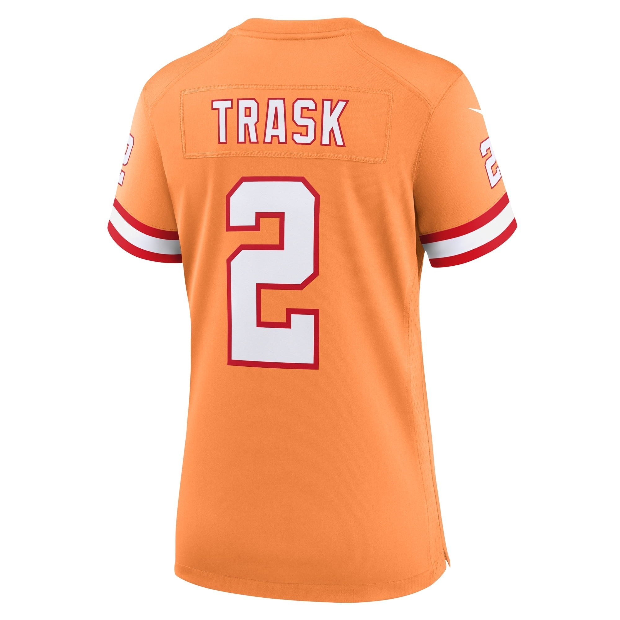 Women's Nike Kyle Trask Orange Tampa Bay Buccaneers Throwback Game Jersey - vstockx