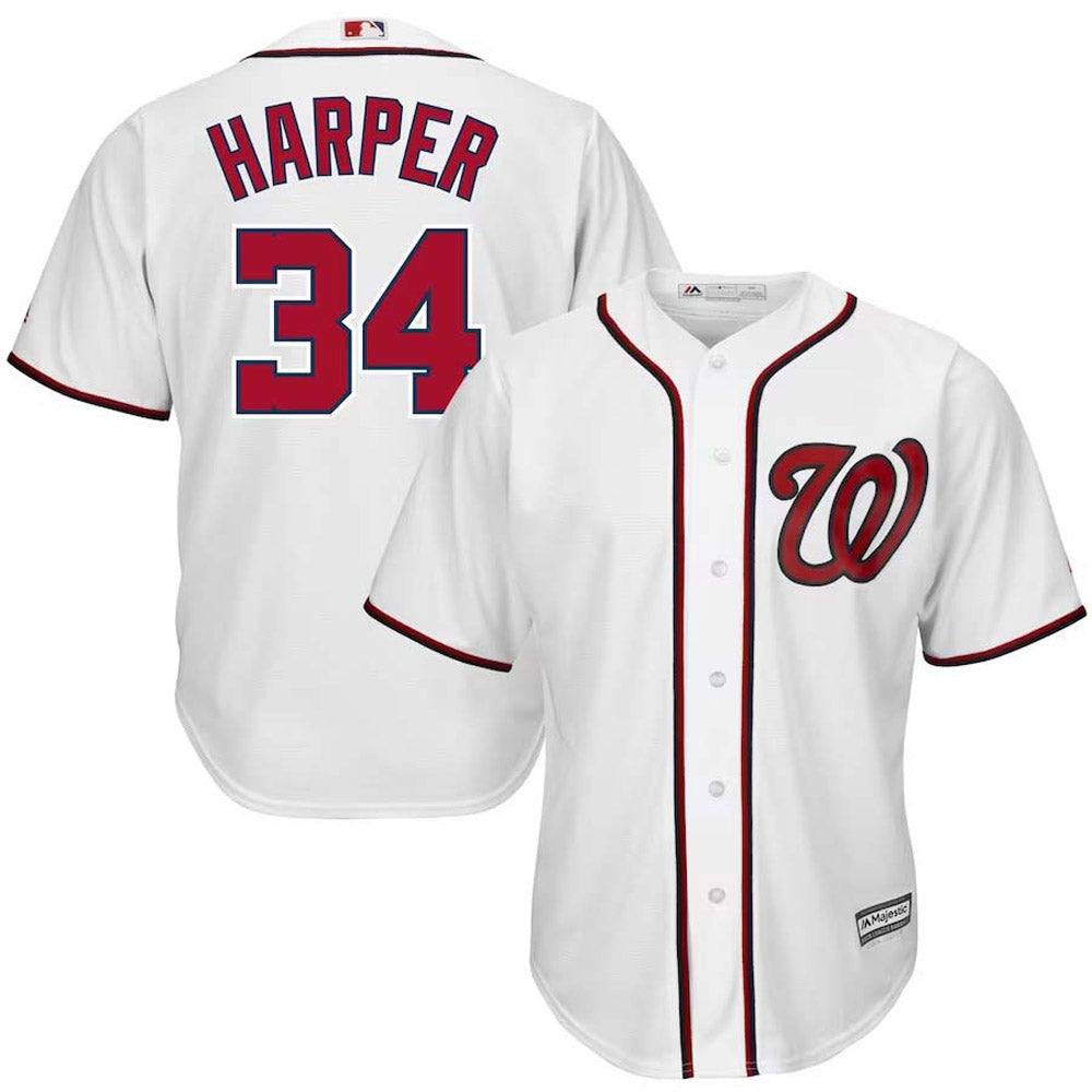 Men's Washington Nationals Bryce Harper Replica Home Jersey - White - vstockx
