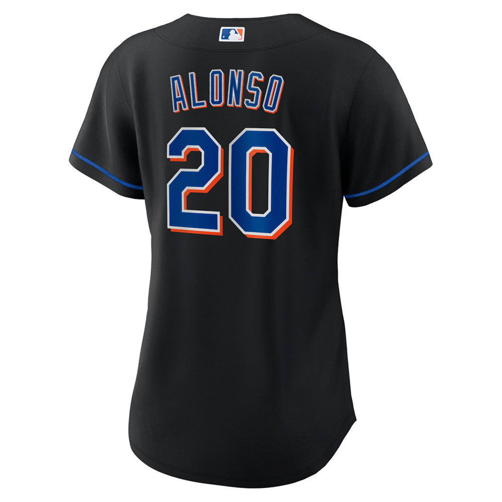 Women's New York Mets Pete Alonso Alternate Player Jersey - Black - vstockx