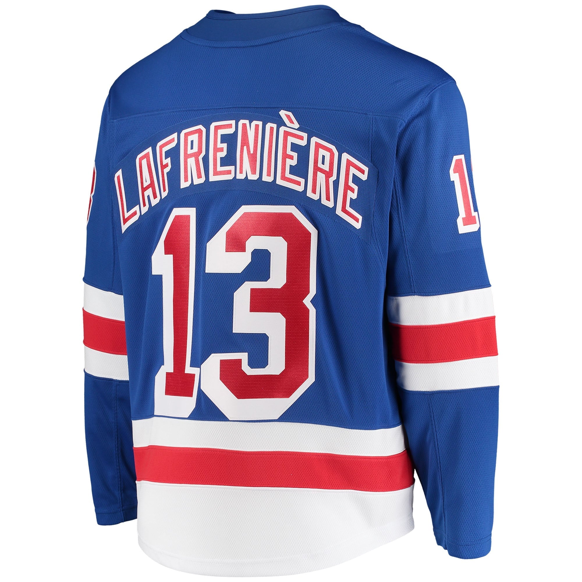 Men's Fanatics Branded Alexis Lafreni-re Blue New York Rangers Premier Breakaway Player Jersey - vstockx