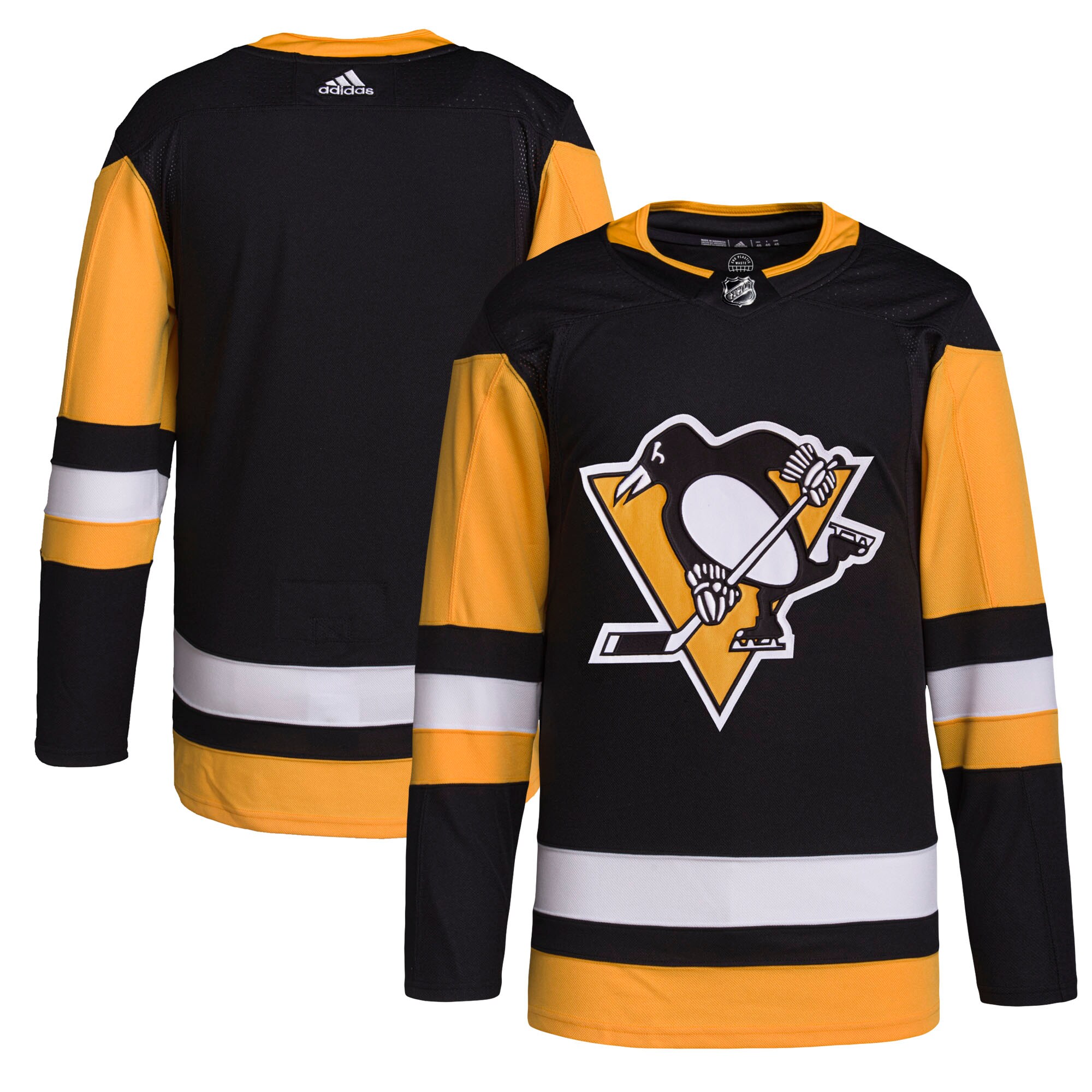 Pittsburgh Penguins adidas Home Primegreen Authentic Pro Jersey - Black - vstockx