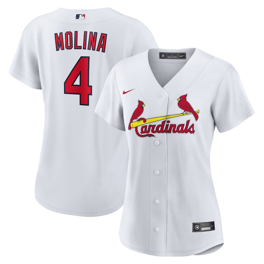 Women's St. Louis Cardinals Yadier Molina Home Player Jersey - White - vstockx