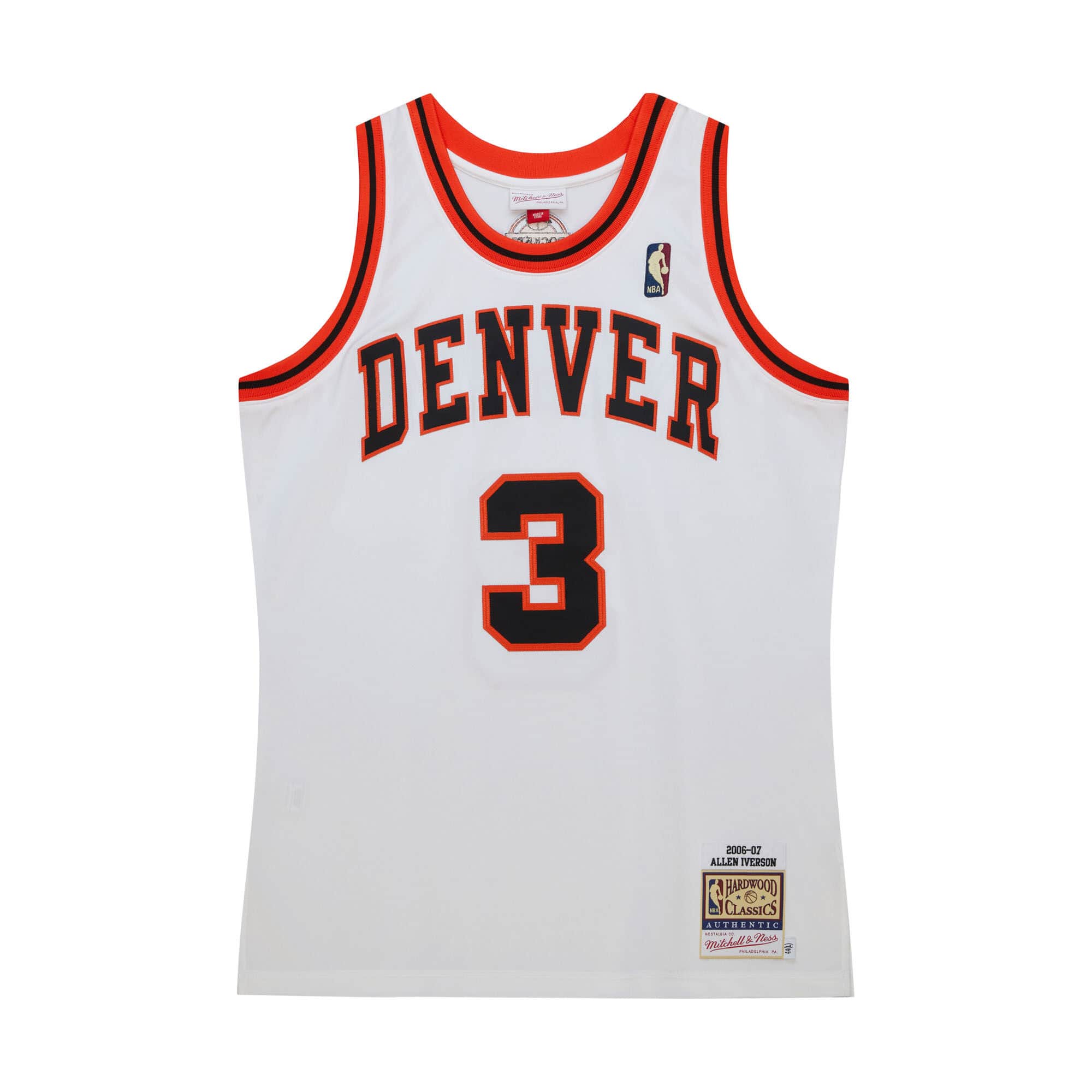 Authentic Allen Iverson Denver Nuggets HWC 2006-07 Jersey - vstockx