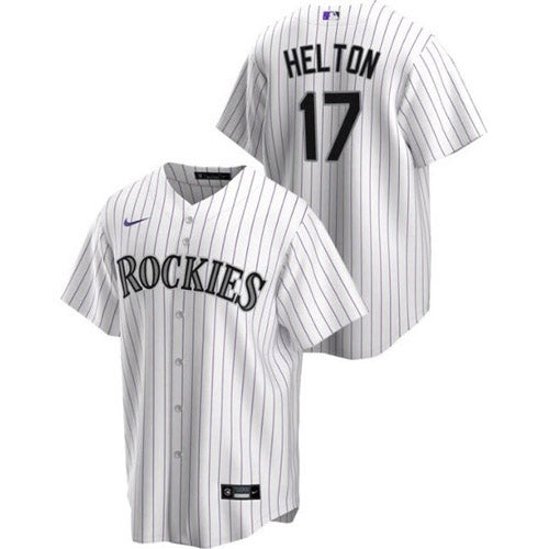 Men's Colorado Rockies Todd Helton Replica Home Jersey - White - vstockx