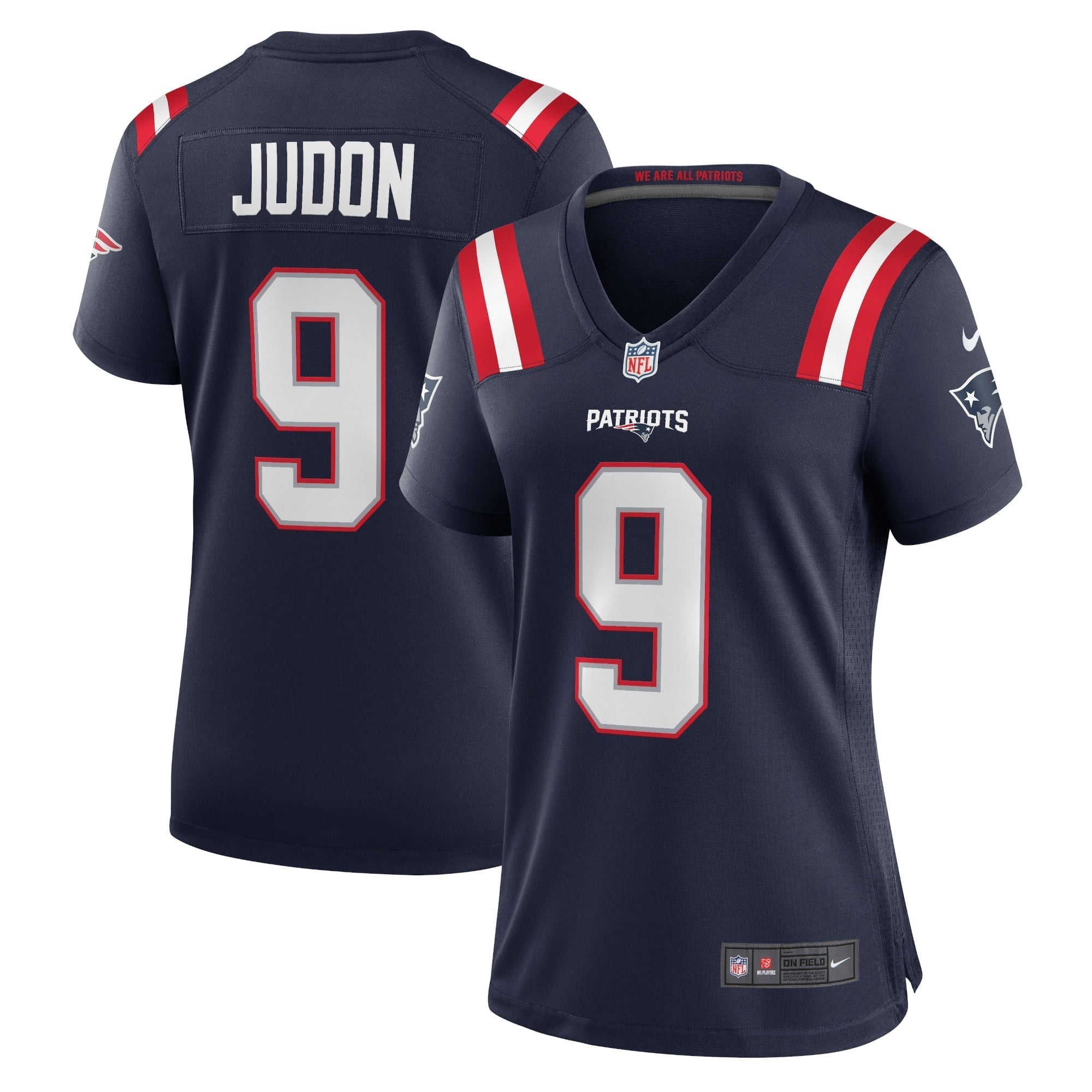 Women's Nike Matthew Judon Navy New England Patriots Team Game Jersey - vstockx